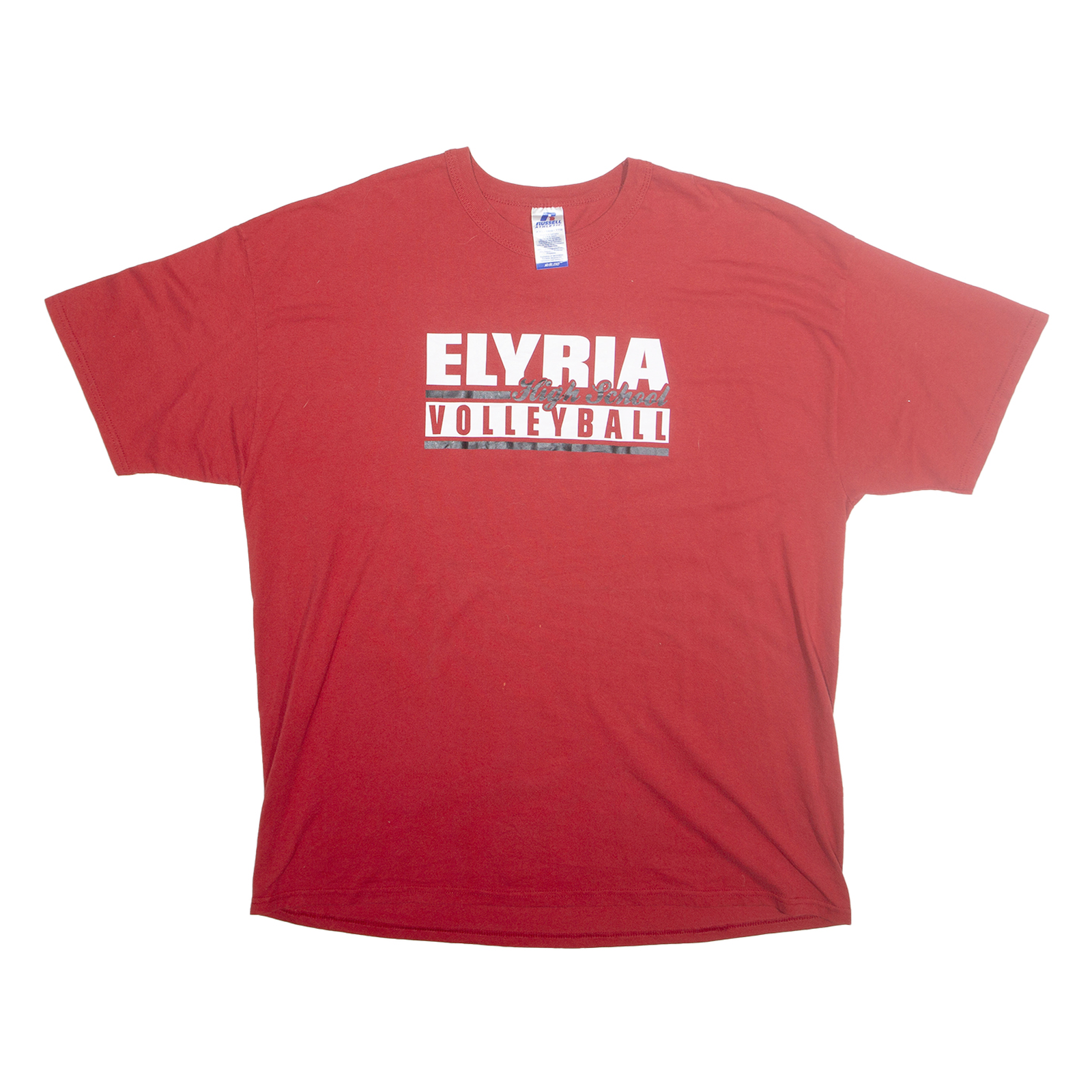 Buy RUSSELL ATHLETIC Mens Red Elyria Volleyball Graphic T-Shirt 2XL Short Sleeve Refurbished - $15.59 RUSSELL ATHLETIC Mens Red Elyria Volleyball Graphic T-Shirt 2XL Short Sleeve Refurbished - N/A refurbished available on Cerqular