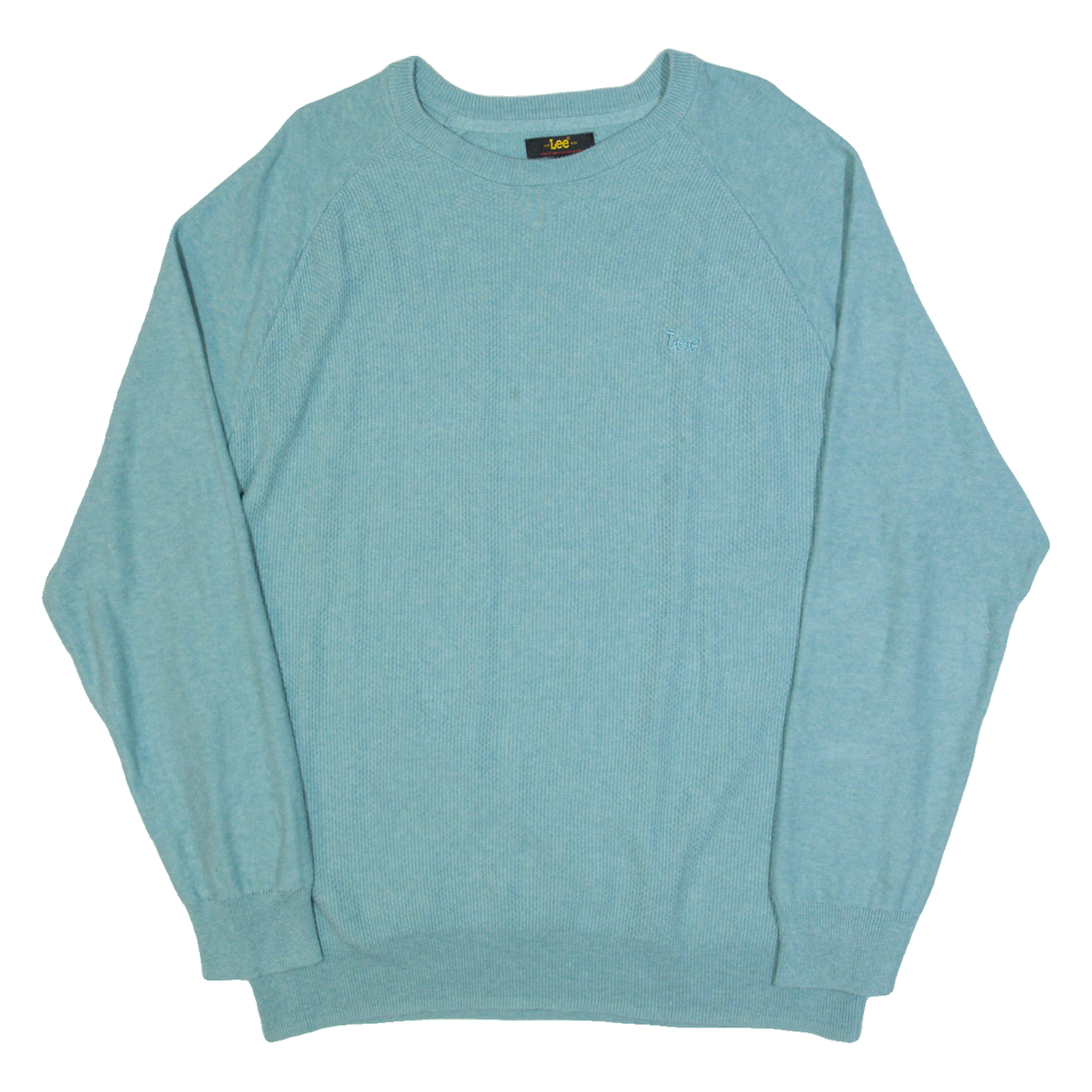 LEE Mens Jumper Blue Tight Knit XL Refurbished - N/A refurbished available on Cerqular
