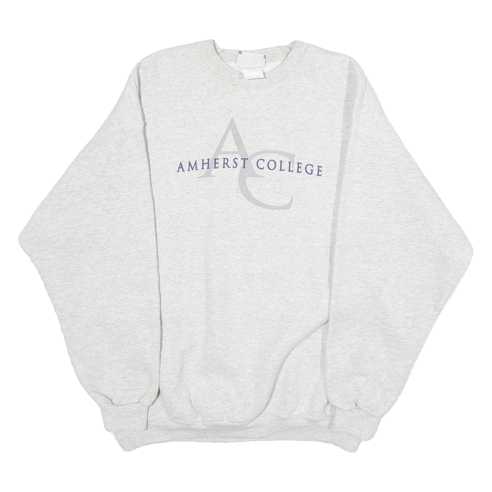 LEE Mens Grey Amherst College Crew Neck L Cotton Blend Sweatshirt Casual Style Refurbished - N/A refurbished available on Cerqular