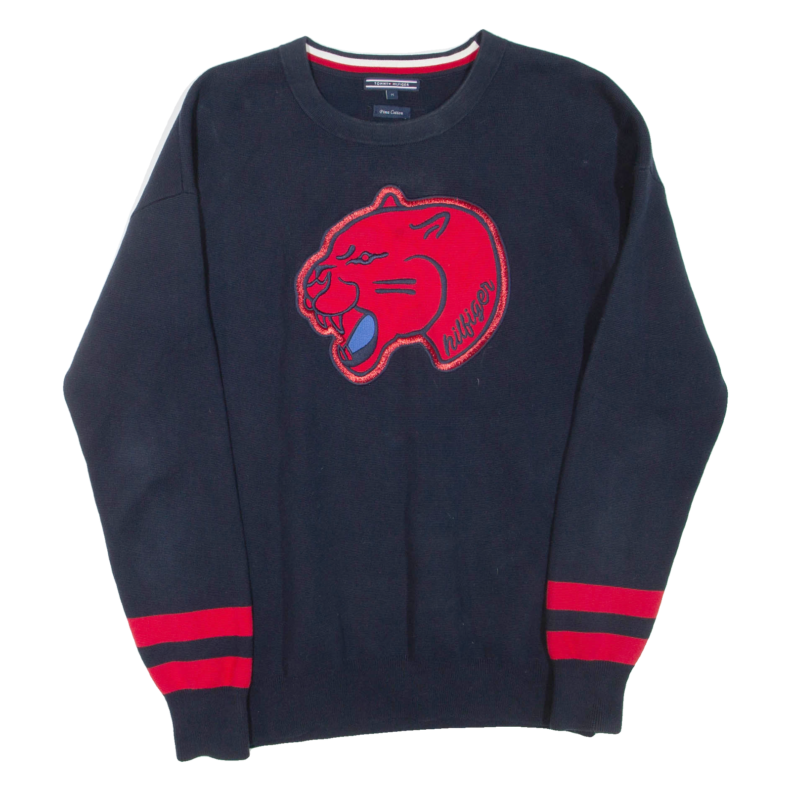TOMMY HILFIGER Mens Jumper Blue Tight Knit M Refurbished - N/A refurbished available on Cerqular