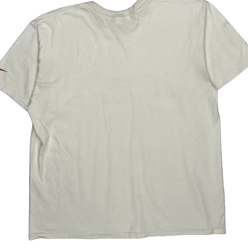 Stanford Invitational Nike College T-Shirt - Large White Cotton Refurbished - Thrifted (note: this is a term often used to describe second- refurbished available on Cerqular