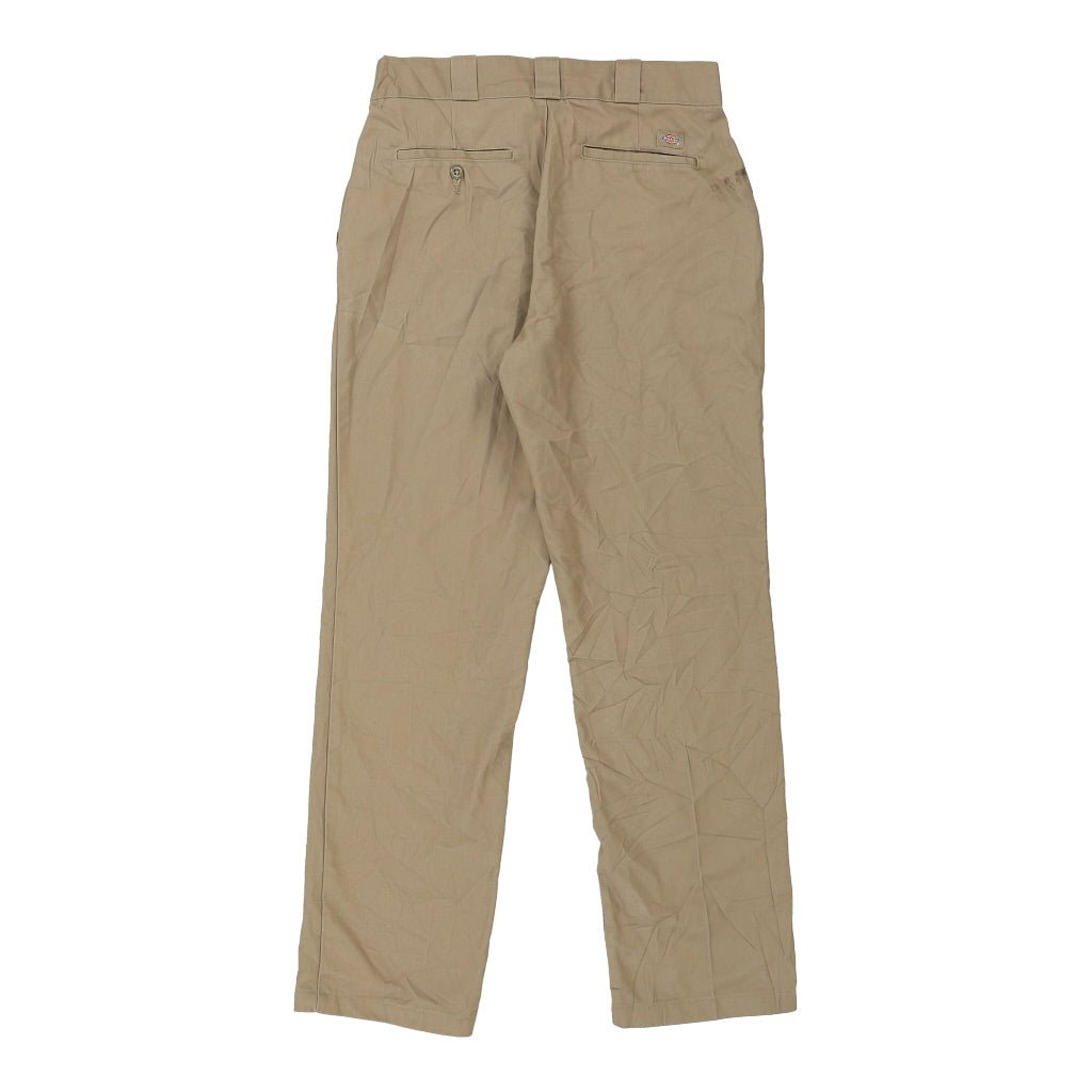 874 Dickies Trousers - 30W UK 10 Beige Cotton Blend Refurbished - Thrifted (note: this is a term often used to describe second- refurbished available on Cerqular