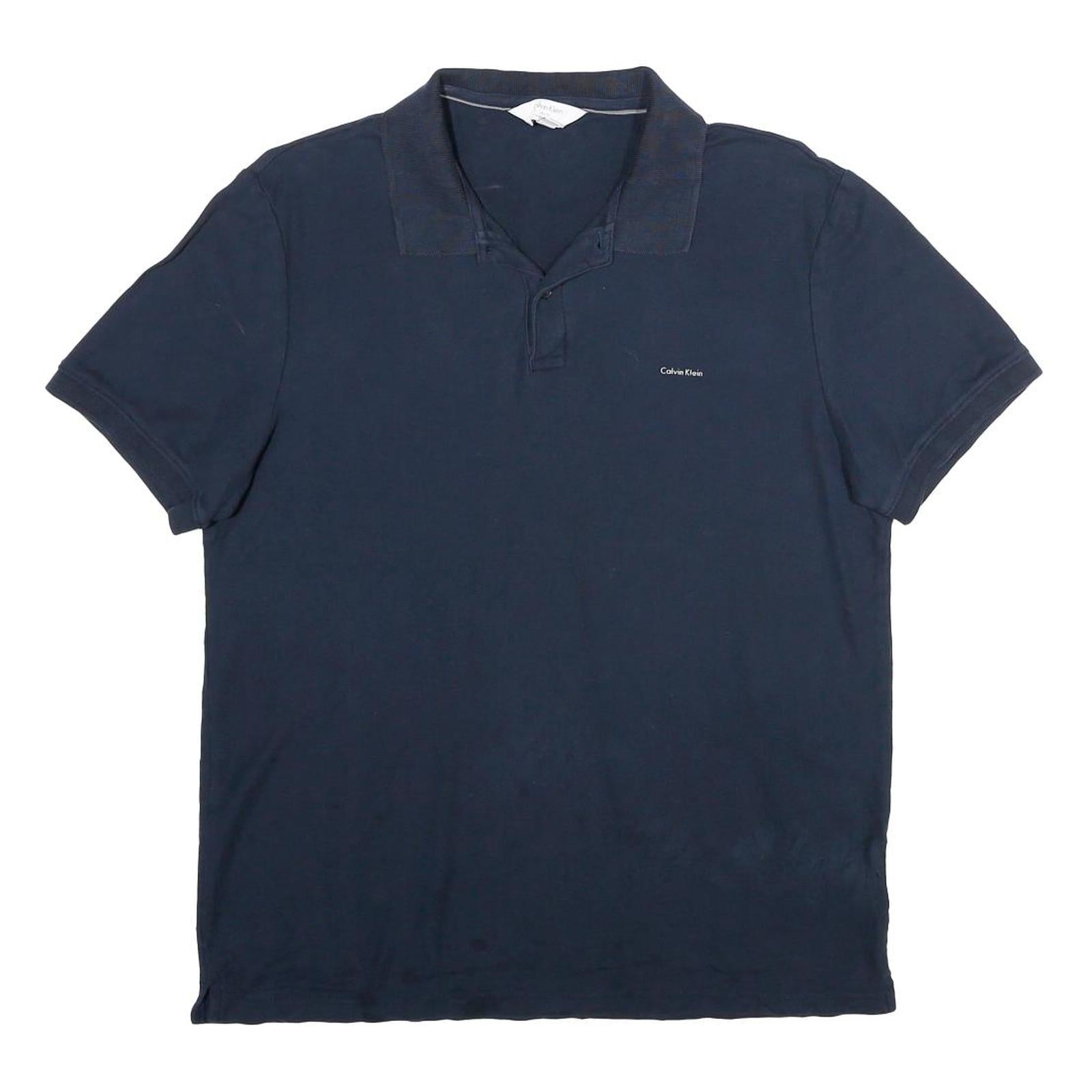 Buy CALVIN KLEIN Mens Navy Blue Short Sleeve Plain Polo Shirt L Cotton Casual Refurbished - $28.59 CALVIN KLEIN Mens Navy Blue Short Sleeve Plain Polo Shirt L Cotton Casual Refurbished - N/A refurbished available on Cerqular