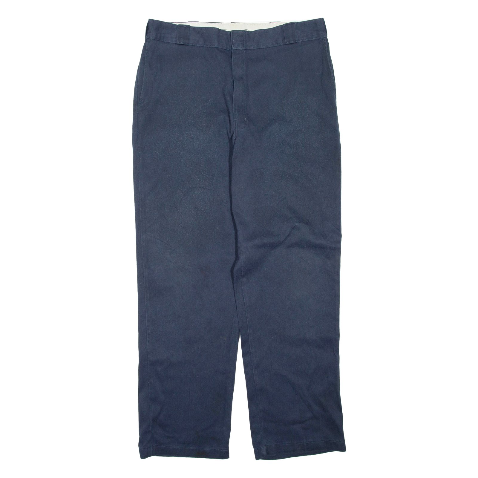DICKIES Mens Trousers Blue Regular Straight W38 L34 Refurbished - N/A refurbished available on Cerqular
