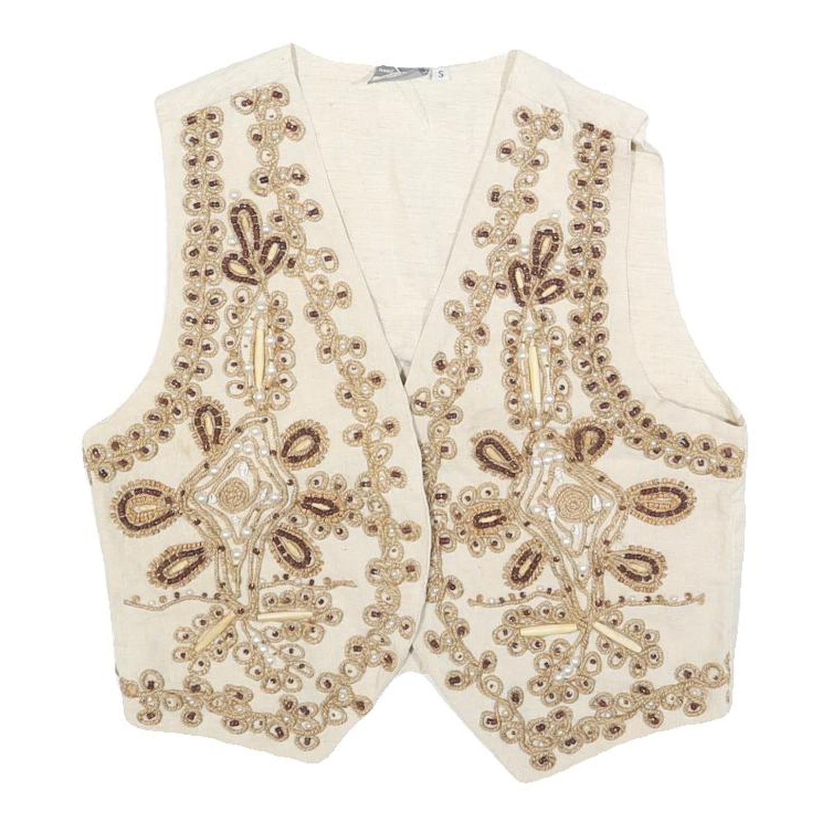 Buy GARRY Mens Cream Linen Blend Embroidered Vest S Plain Stylish Summer Waistcoat Refurbished - $58.49 GARRY Mens Cream Linen Blend Embroidered Vest S Plain Stylish Summer Waistcoat Refurbished - N/A refurbished available on Cerqular