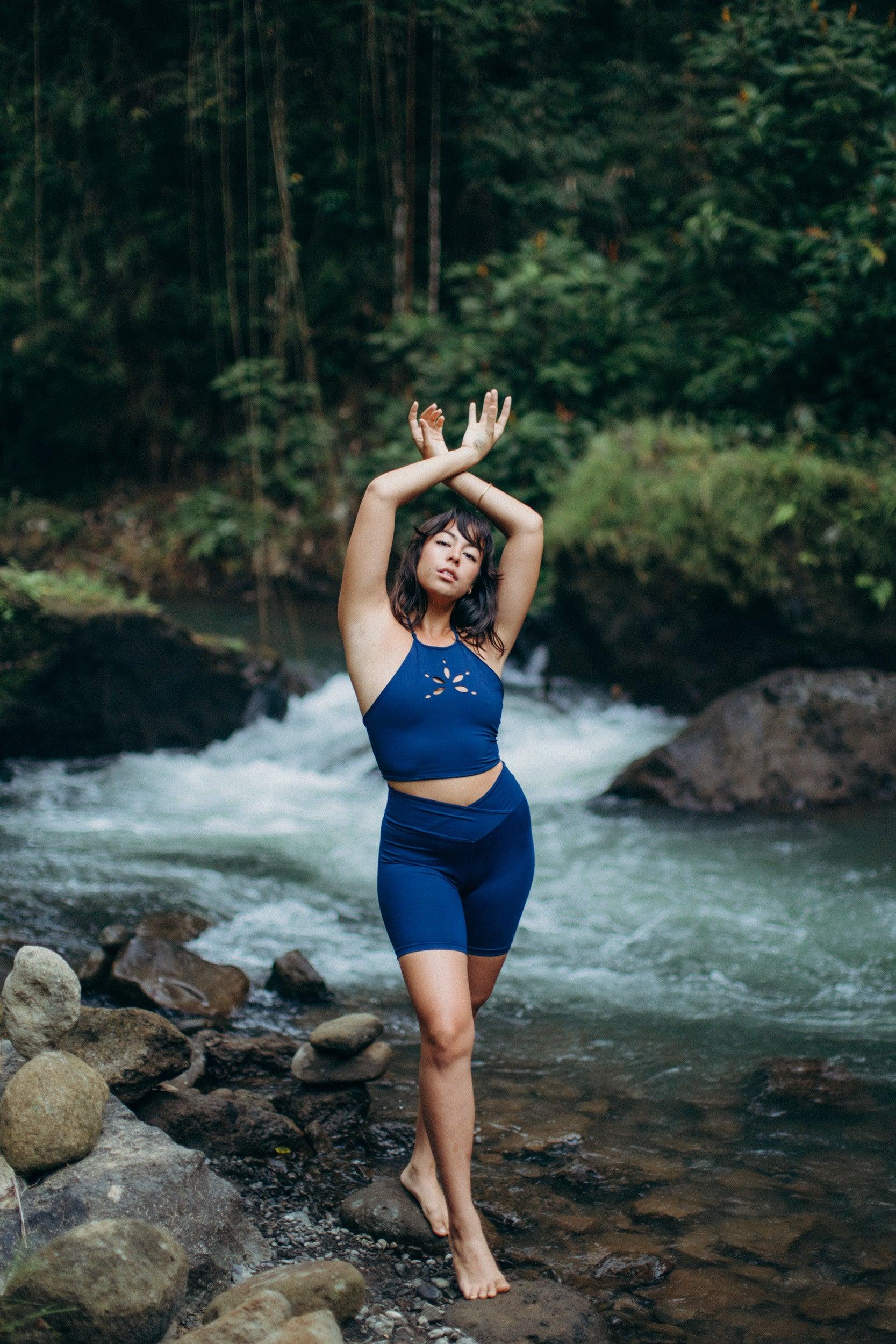 HARMONY SHORTS - COLORS | Color: BLU | Size: L Refurbished - Inhala Soulwear refurbished available on Cerqular
