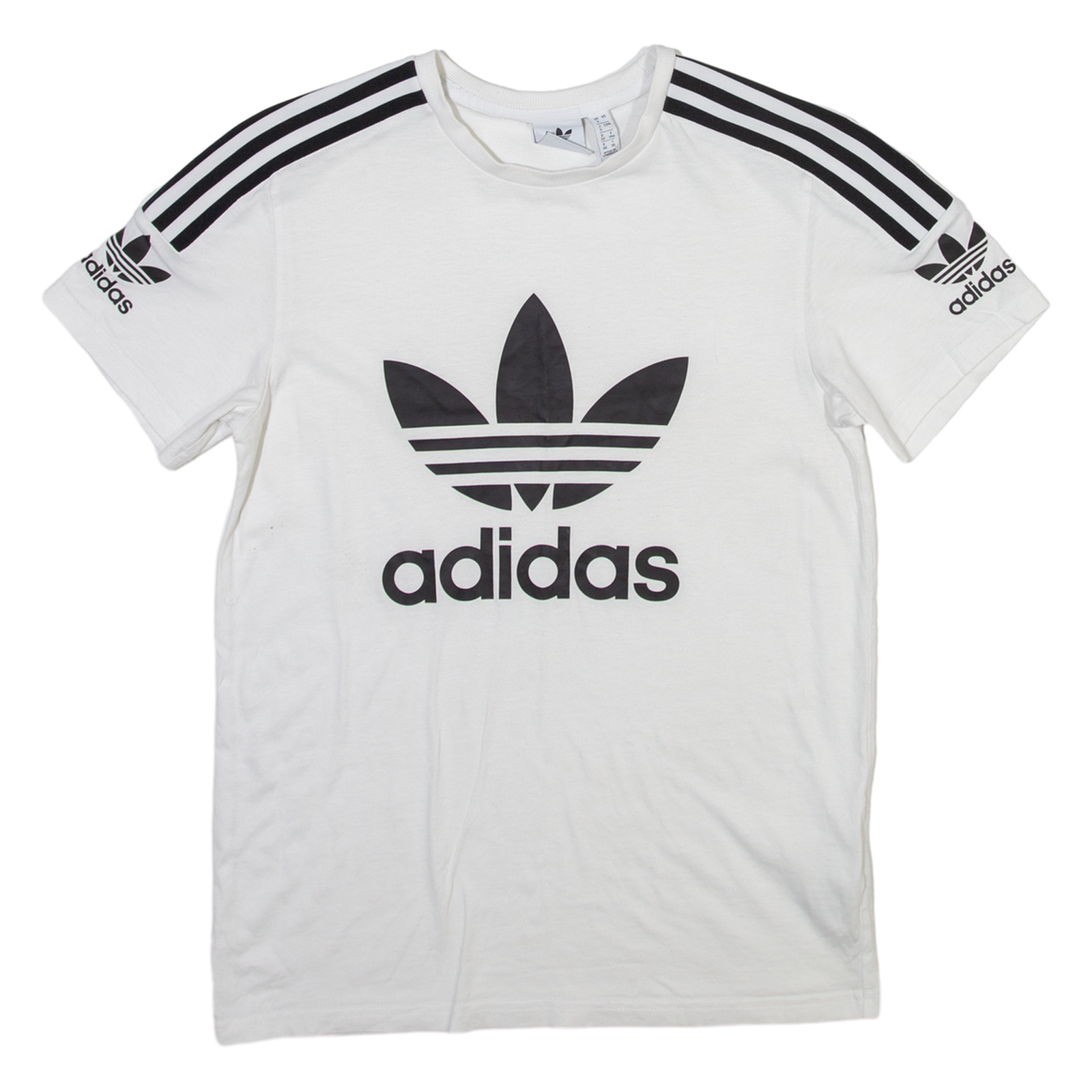 ADIDAS ORIGINALS Womens T-Shirt White UK 4 Refurbished - N/A refurbished available on Cerqular