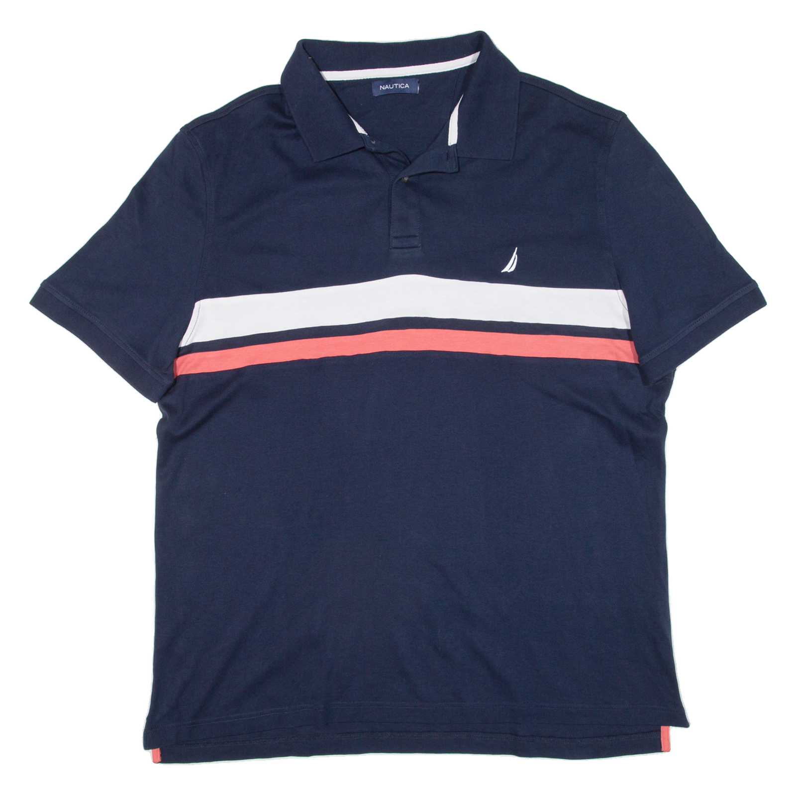 NAUTICA Mens Polo Shirt Blue L Refurbished - N/A refurbished available on Cerqular