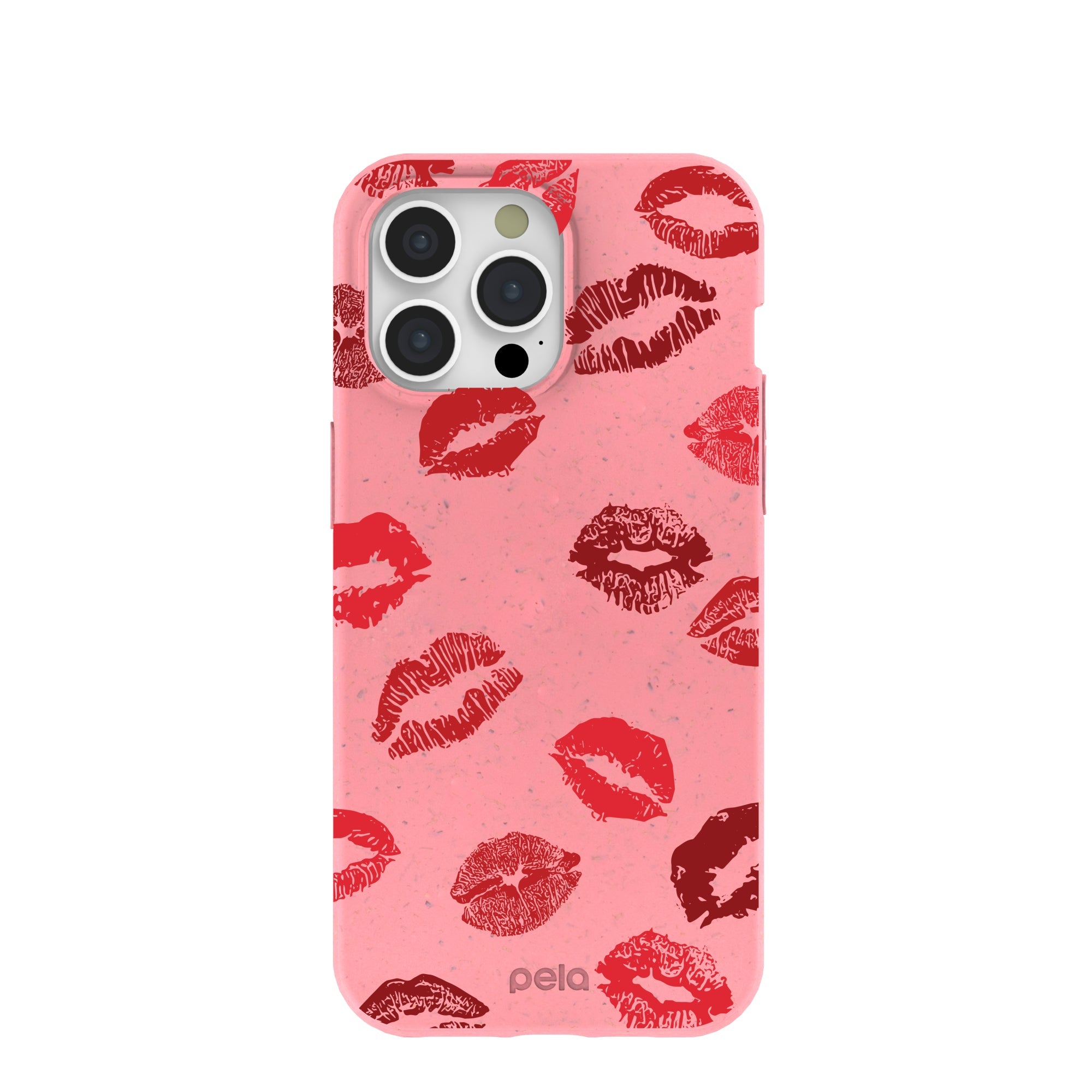 Bubblegum Pink XOXO iPhone 15 Pro Max Case Refurbished - Pela Case refurbished available on Cerqular