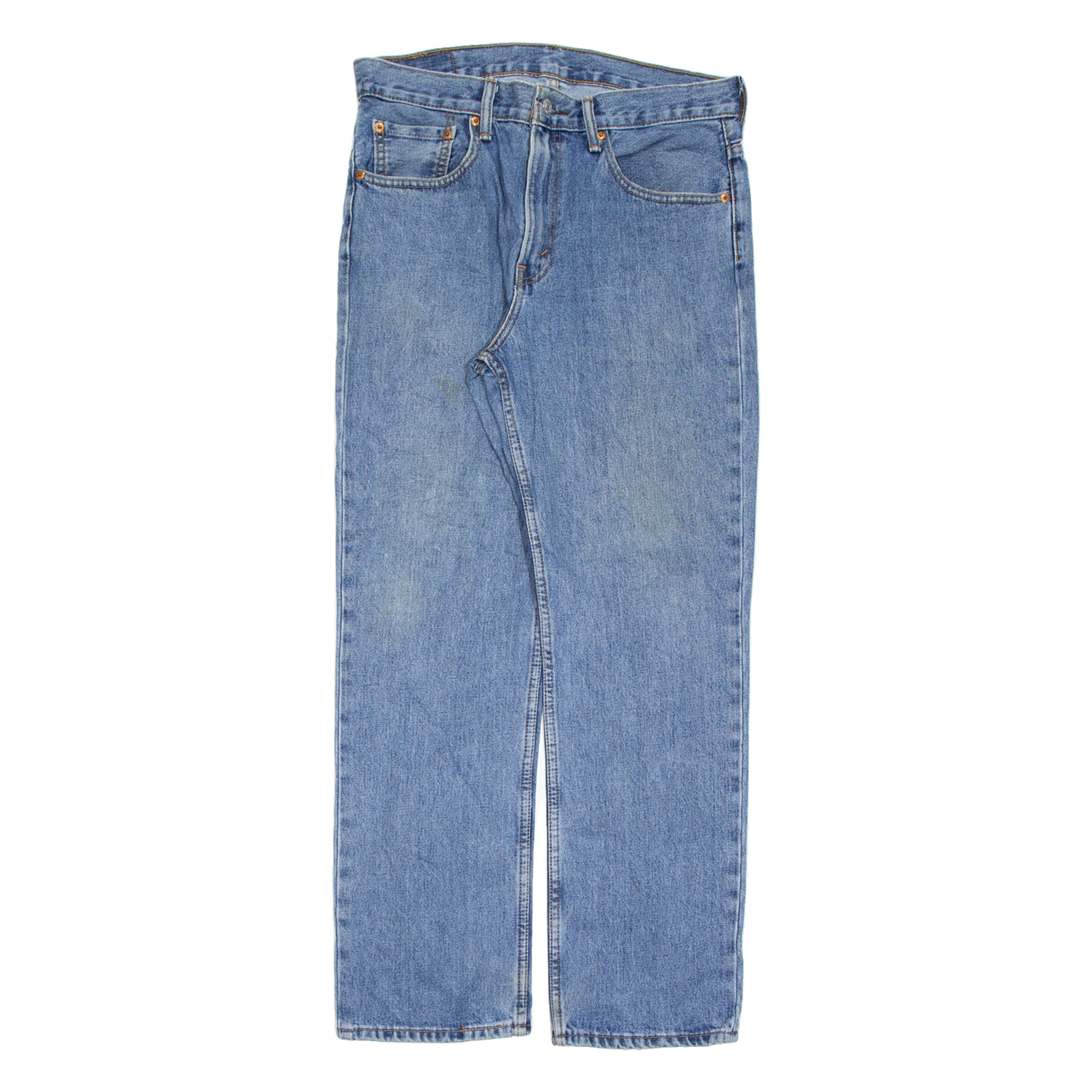 LEVI'S 516 Jeans Mens Blue Regular Straight Stone Wash W33 L30 Refurbished - N/A refurbished available on Cerqular