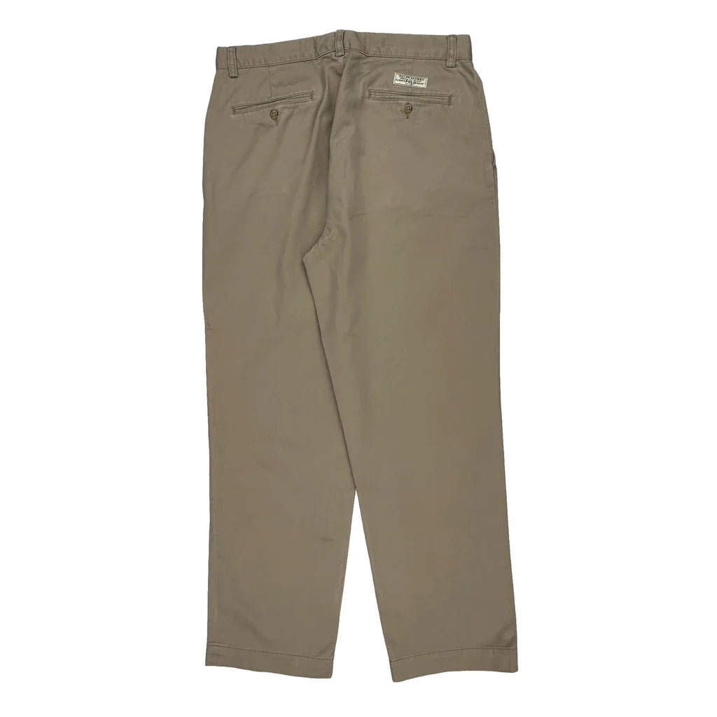 Polo By Ralph Lauren Chinos - 33W 30L Beige Cotton Refurbished - Thrifted (note: this is a term often used to describe second- refurbished available on Cerqular