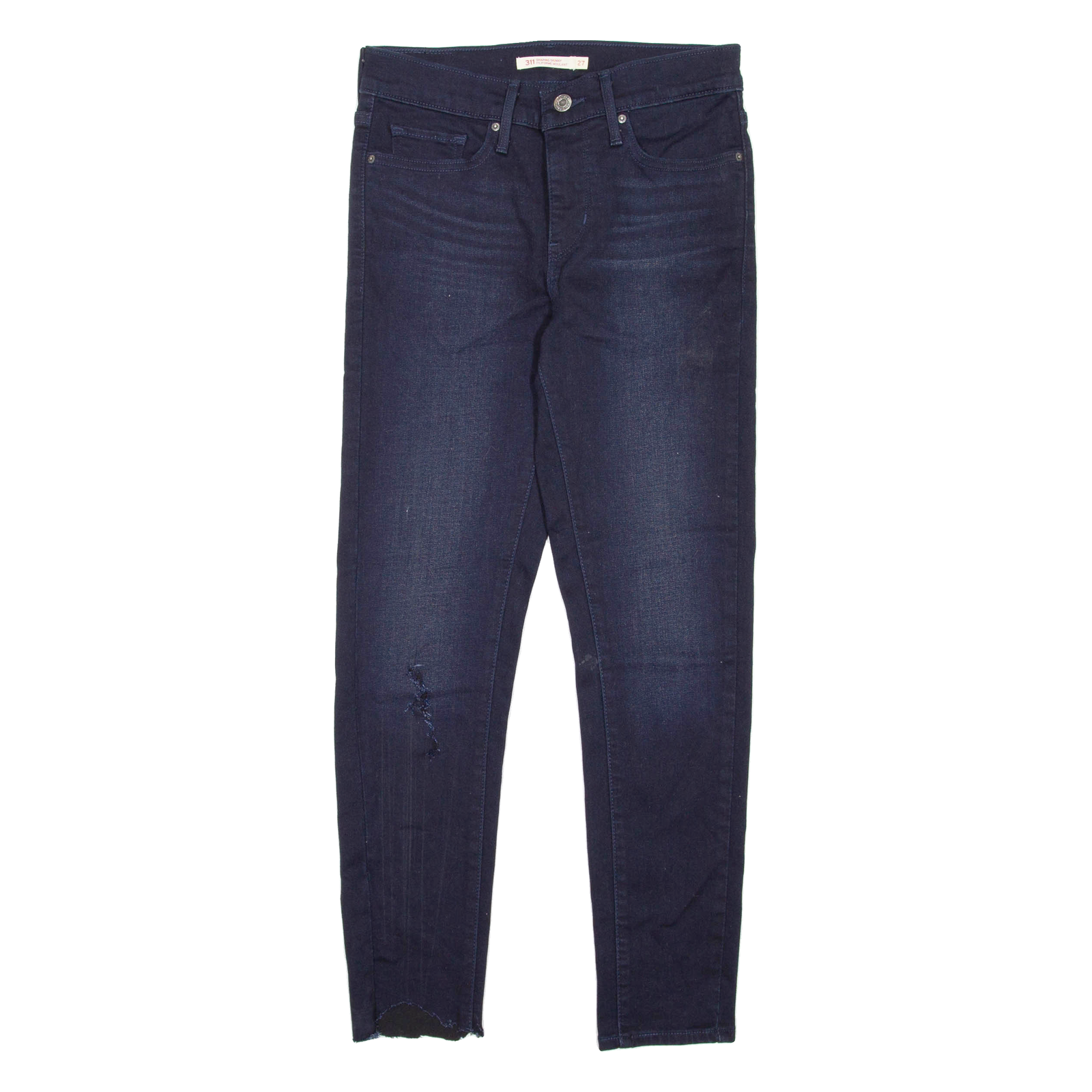 LEVI'S 311 Shaping Skinny Distressed Womens Jeans Blue Regular Skinny W27 L27 Refurbished - N/A refurbished available on Cerqular
