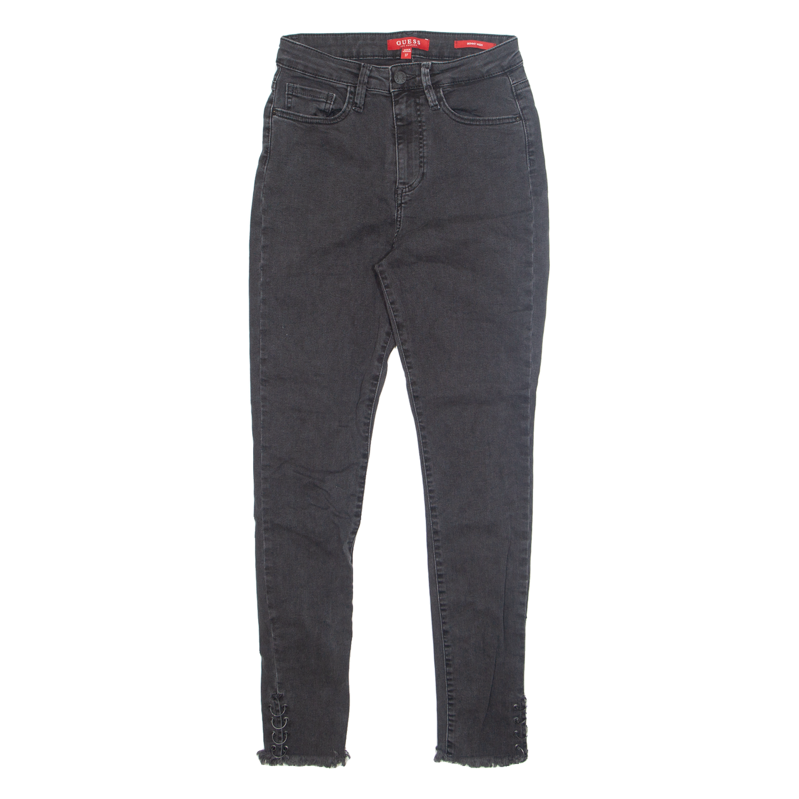 GUESS Womens Jeans Grey Slim Skinny Stone Wash W27 L28 Refurbished - N/A refurbished available on Cerqular