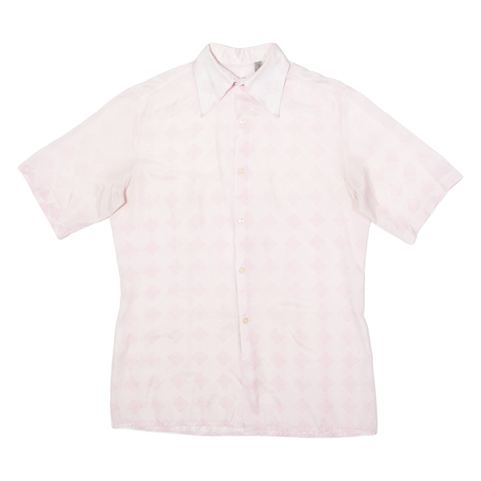 Baroque Print Mens Shirt Pink 90s Crazy Pattern L Refurbished - N/A refurbished available on Cerqular