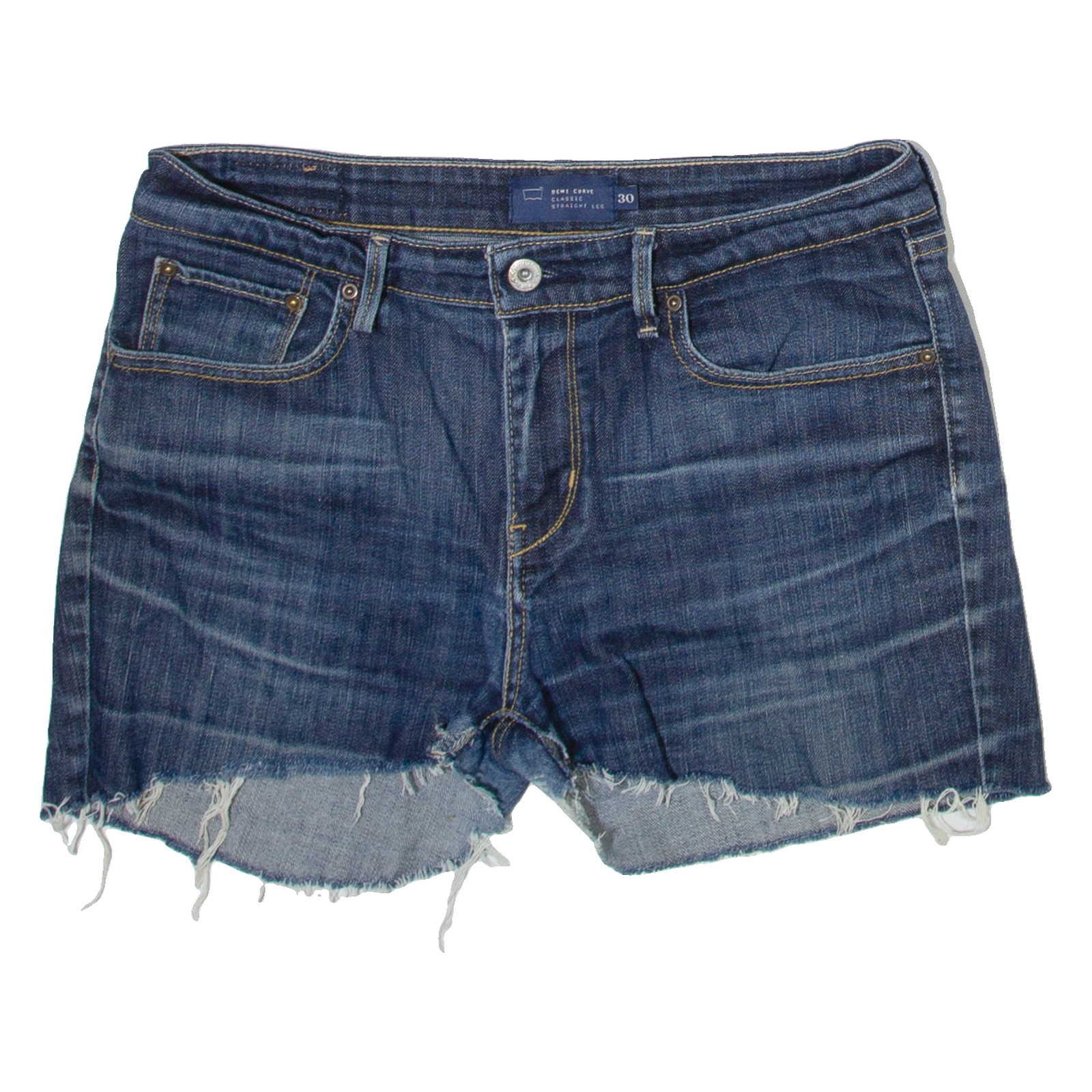 LEVI'S Womens Denim Shorts Blue M W32 Refurbished - N/A refurbished available on Cerqular