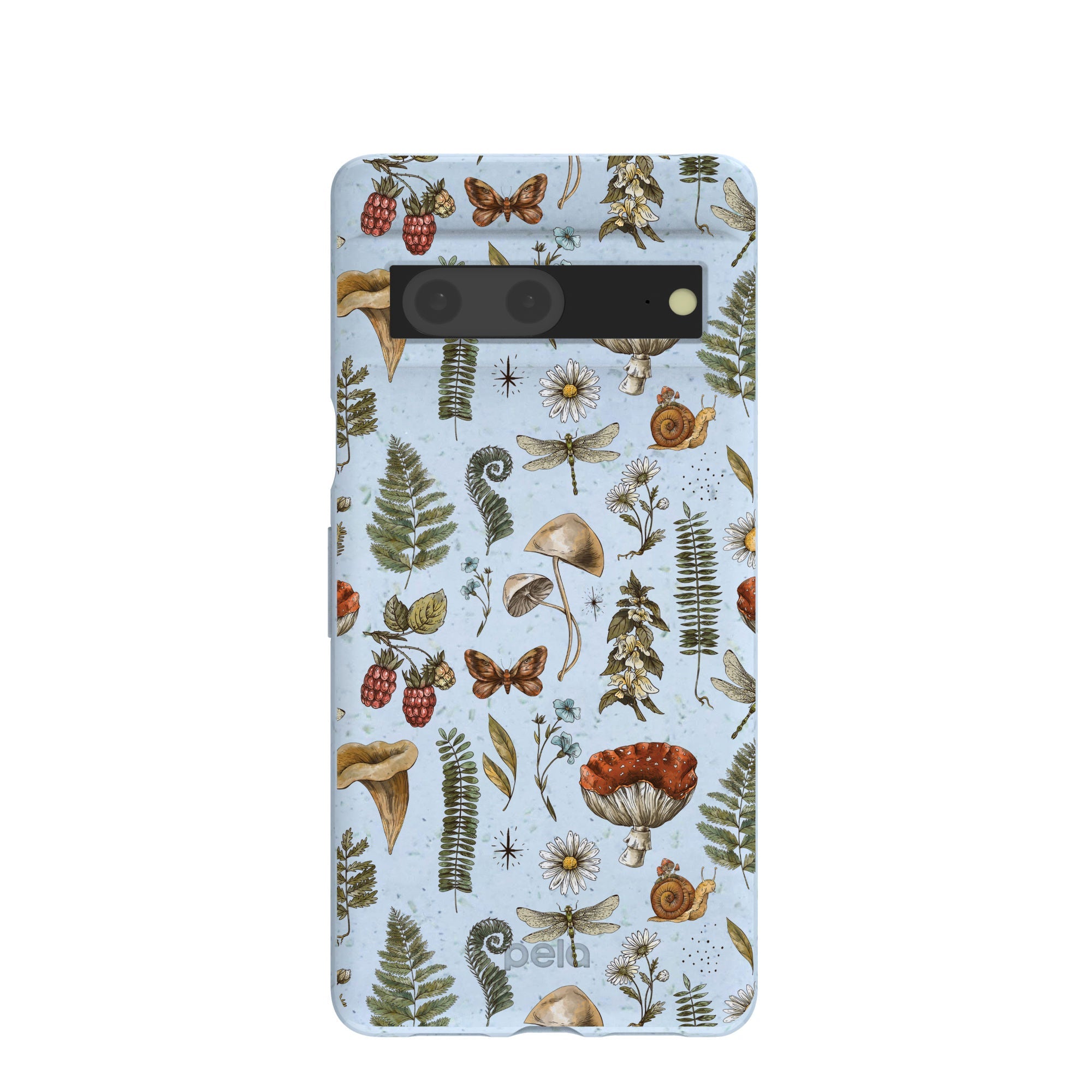 Powder Blue Nature walks Google Pixel 7 Case Refurbished - Pela Case refurbished available on Cerqular