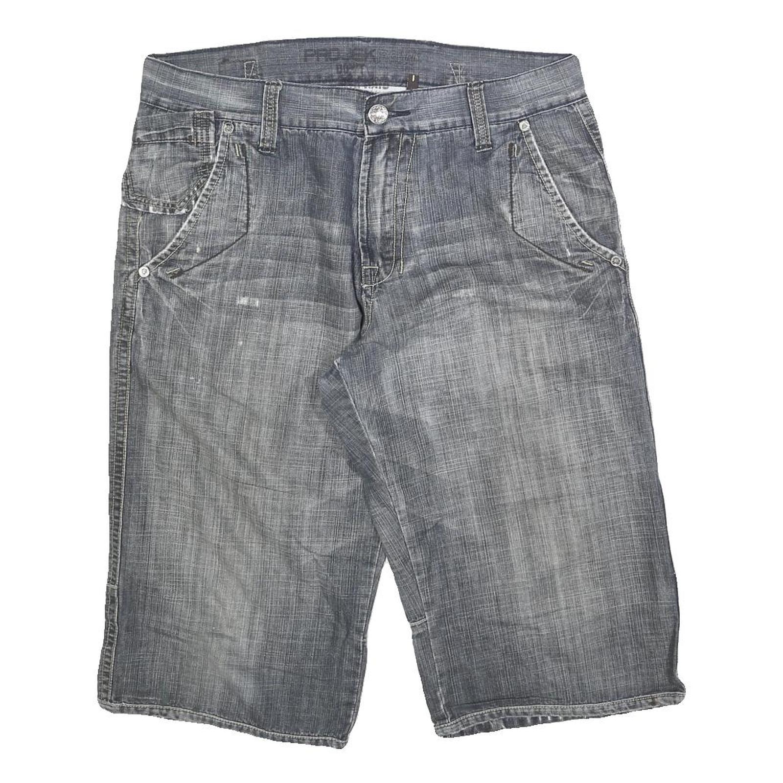 PRO JEH RAW Mens Shorts Blue Casual M W33 Cotton Blend Comfortable Fit Refurbished - N/A refurbished available on Cerqular