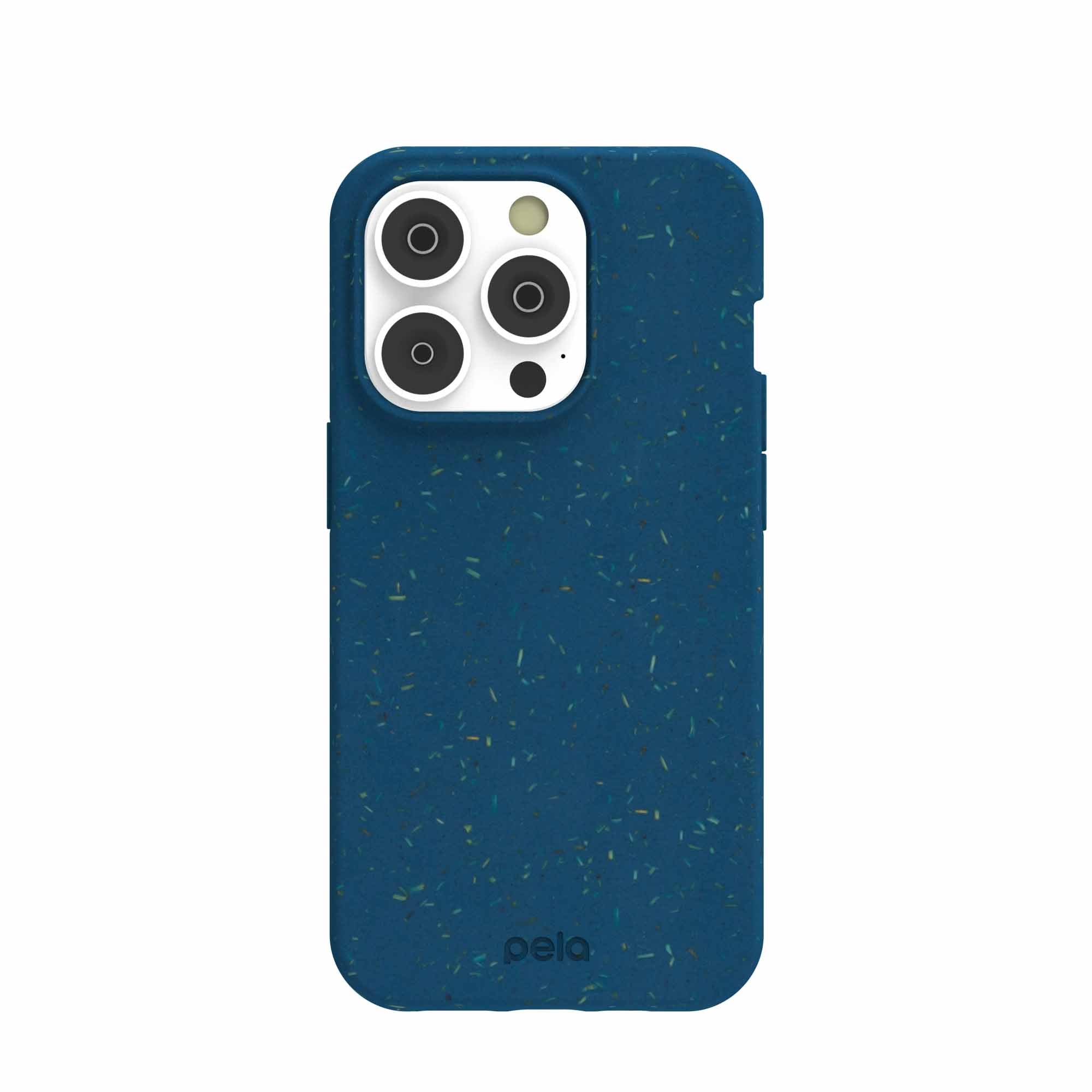 Stormy Blue iPhone 14 Pro Case Refurbished - Pela Case refurbished available on Cerqular