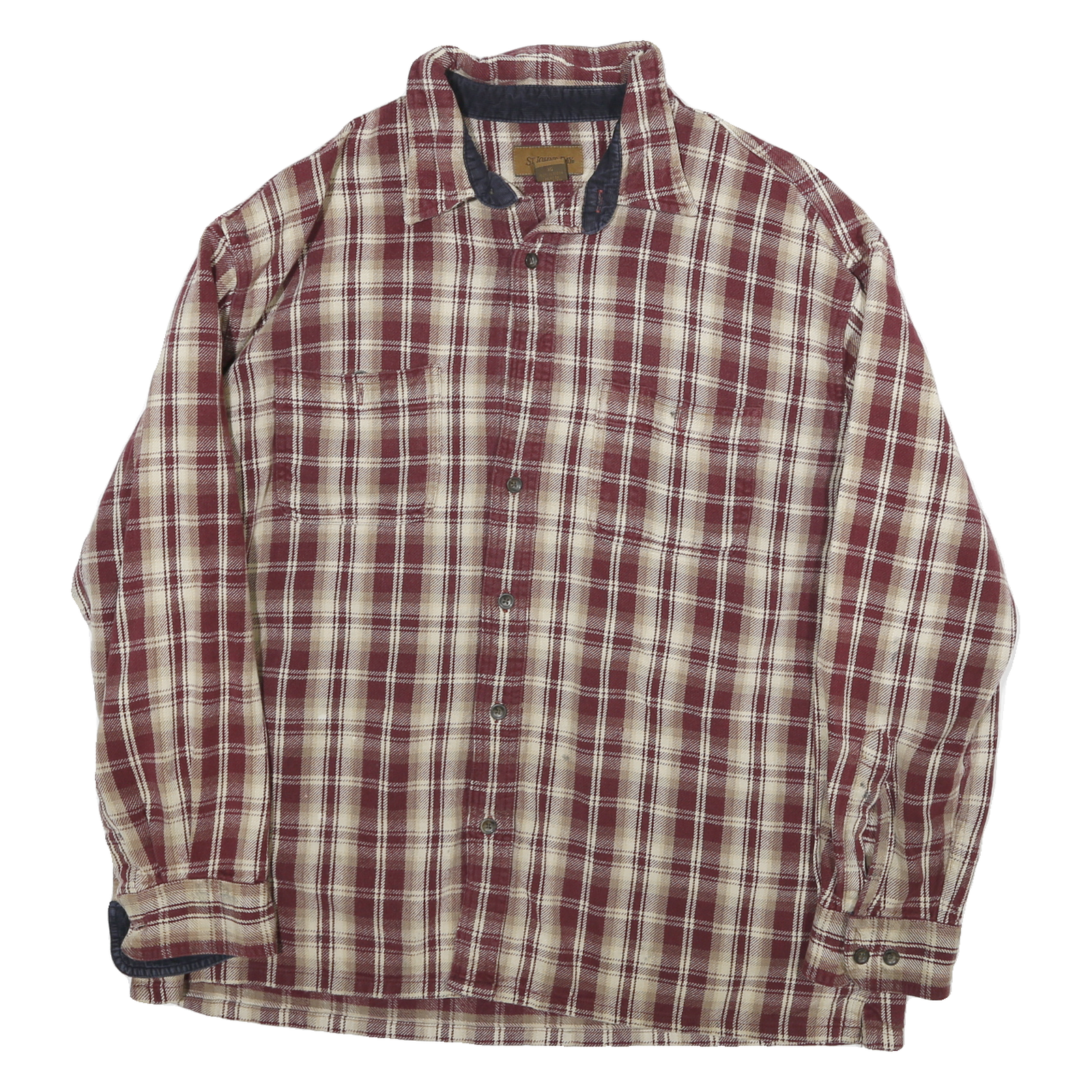 Buy ST JOHNS BAY Mens Maroon & Cream Check Shirt XL Casual Comfortable Cotton Refurbished - $28.59 ST JOHNS BAY Mens Maroon & Cream Check Shirt XL Casual Comfortable Cotton Refurbished - N/A refurbished available on Cerqular