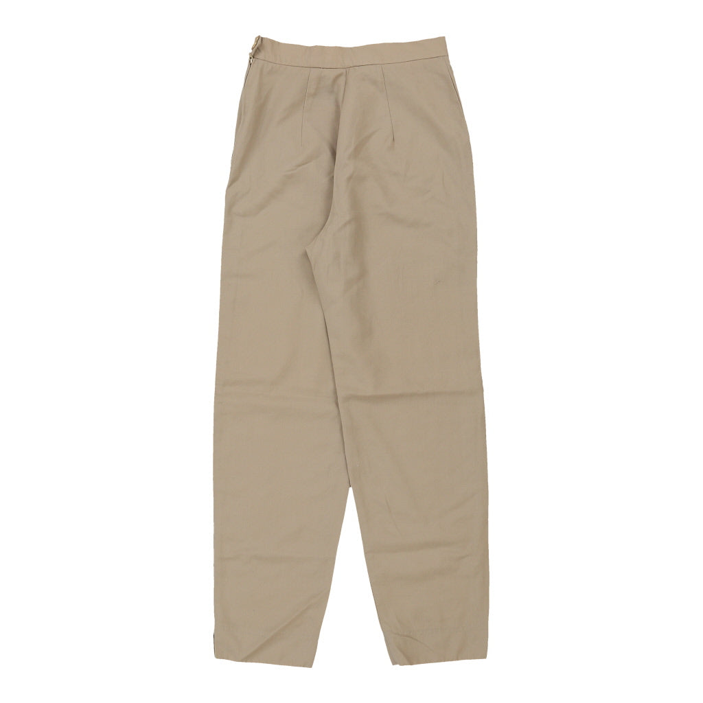 Moschino Trousers - 26W UK 8 Beige Linen Blend Refurbished - Thrifted (note: this is a term often used to describe second- refurbished available on Cerqular