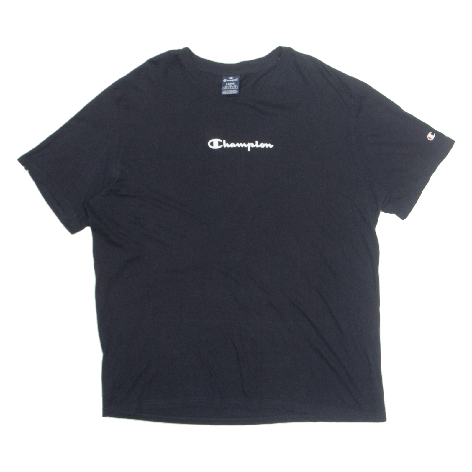 CHAMPION Mens T-Shirt Black L Refurbished - N/A refurbished available on Cerqular