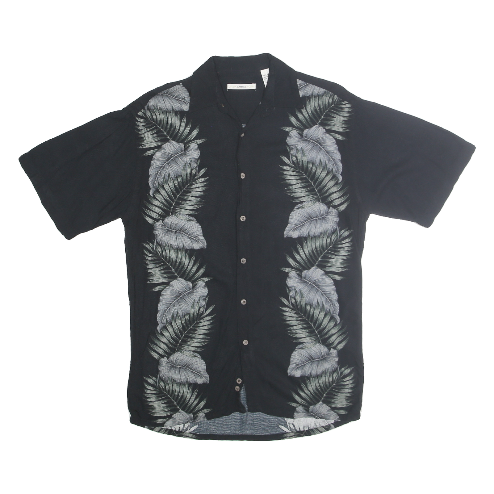 Buy CAMPIA MODA Mens Black Shirt S Rayon Tropical Leaf Print Casual Summer Refurbished - $16.89 CAMPIA MODA Mens Black Shirt S Rayon Tropical Leaf Print Casual Summer Refurbished - N/A refurbished available on Cerqular