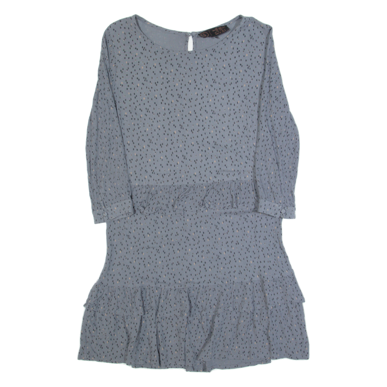 FAT FACE Womens Day Dress Green Spotted Knee Length UK 10 Refurbished - N/A refurbished available on Cerqular