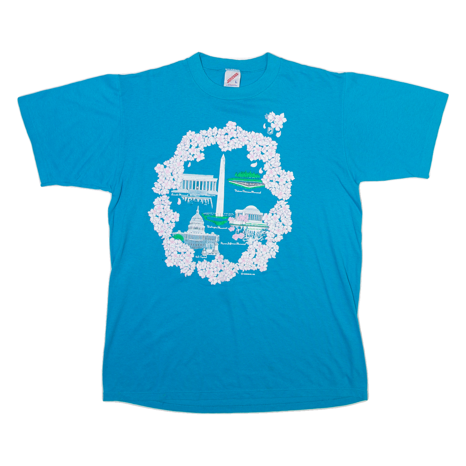 JERZEES Mens T-Shirt Blue L Refurbished - N/A refurbished available on Cerqular