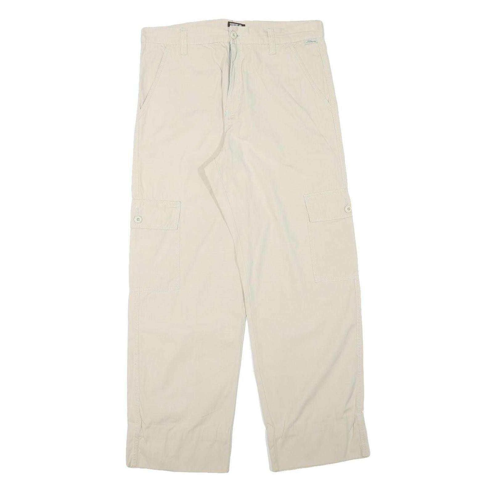 Buy SERGIO VITTI Mens Regular Beige Cargo Trousers W31 L28 Cotton Blend Zip Refurbished - $23.39 SERGIO VITTI Mens Regular Beige Cargo Trousers W31 L28 Cotton Blend Zip Refurbished - N/A refurbished available on Cerqular