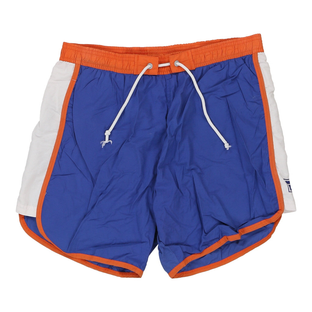 Fila Swim Shorts - Large Blue Nylon Refurbished - Thrifted (note: this is a term often used to describe second- refurbished available on Cerqular