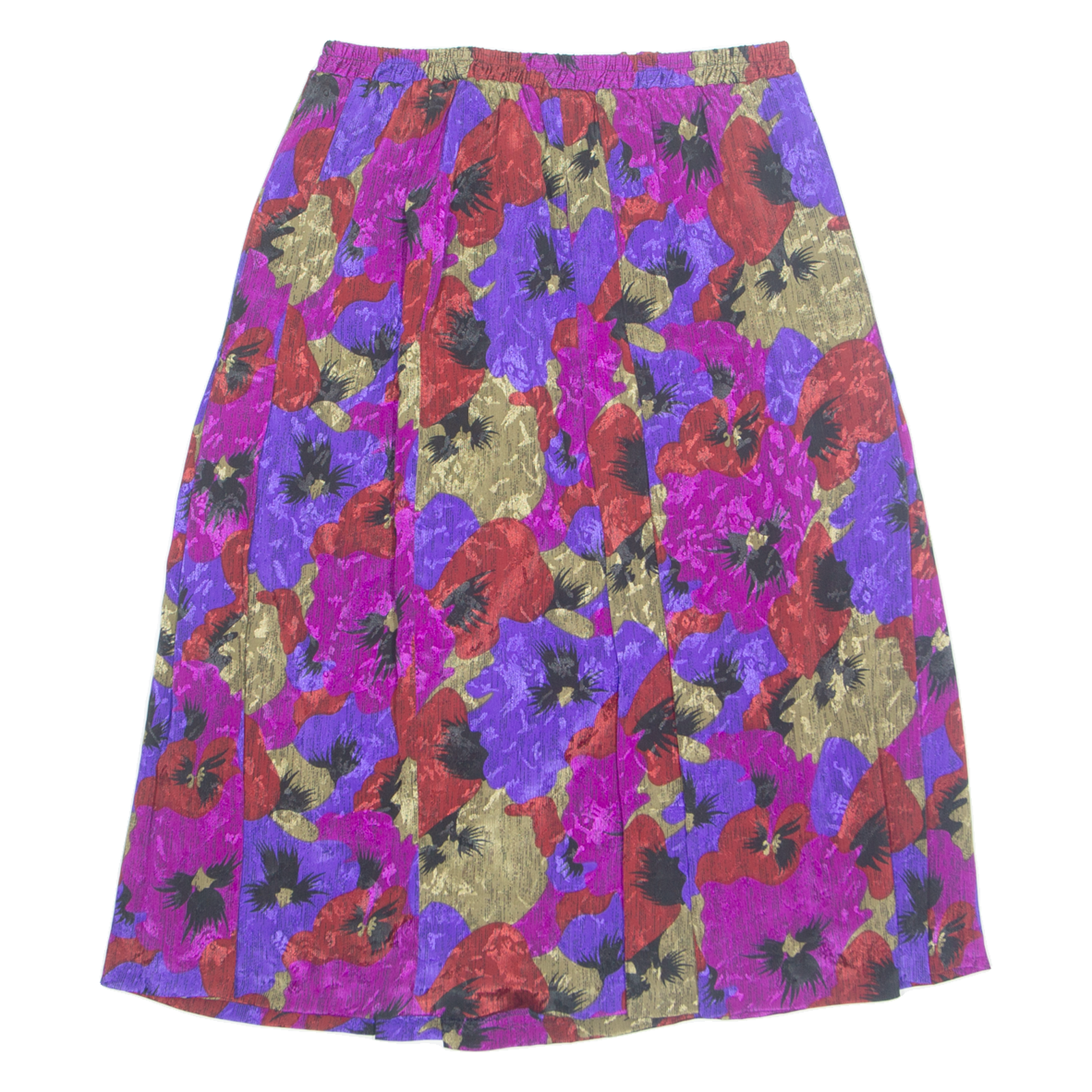 Womens A-Line Skirt Blue Knee Length Floral L Refurbished - N/A refurbished available on Cerqular