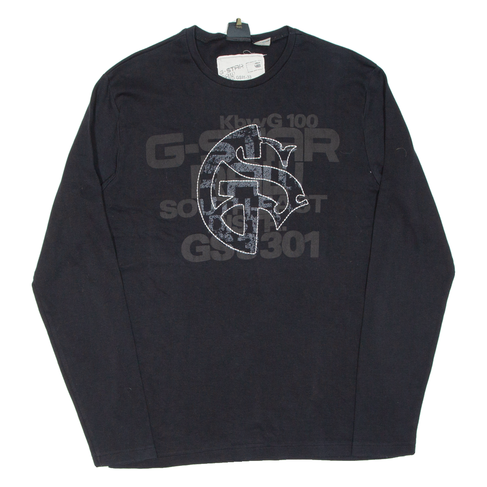 G-STAR Mens T-Shirt Black Long Sleeve M Refurbished - N/A refurbished available on Cerqular