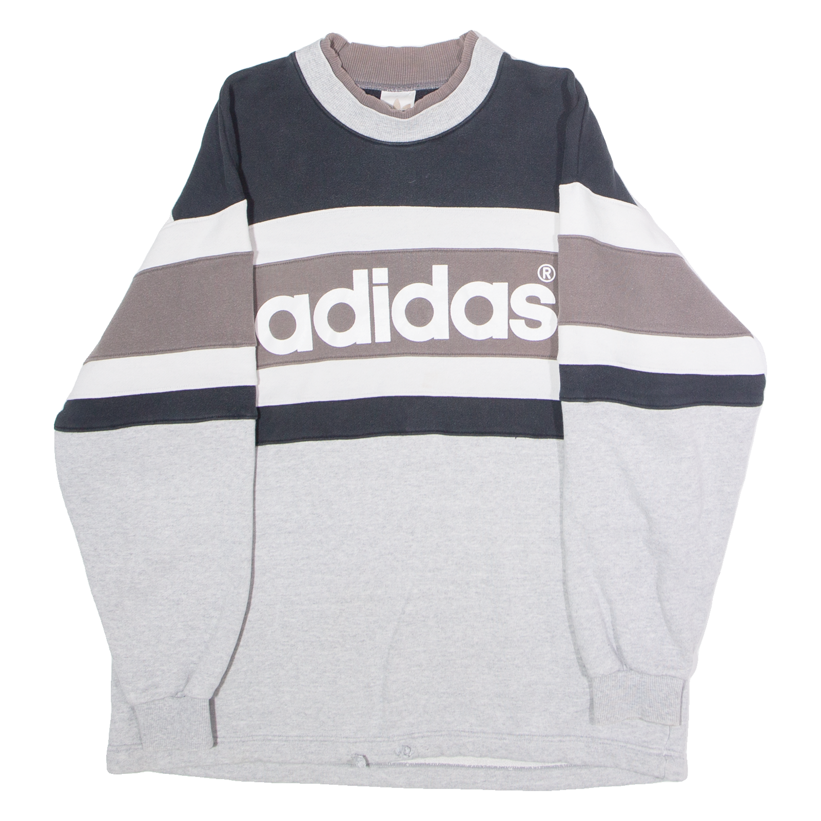 ADIDAS ORIGINALS X Descente Mens Sweatshirt Grey Crew Neck M Refurbished - N/A refurbished available on Cerqular