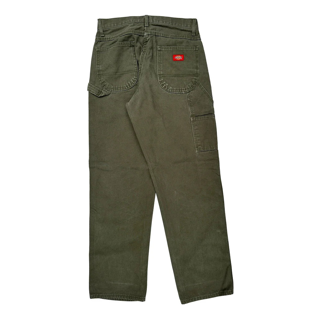 Buy Dickies Carpenter Trousers - 28W 30L Green Cotton Refurbished - $44.21 Dickies Carpenter Trousers - 28W 30L Green Cotton Refurbished - Thrifted (note: this is a term often used to describe second- refurbished available on Cerqular