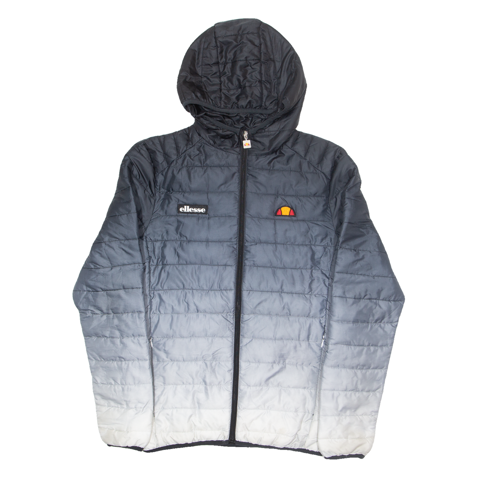 ELLESSE Mens Puffer Coat Grey Hooded S Refurbished - N/A refurbished available on Cerqular