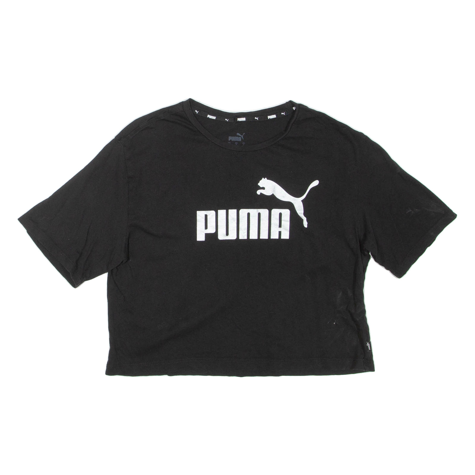 PUMA Cropped Womens T-Shirt Black S Refurbished - N/A refurbished available on Cerqular