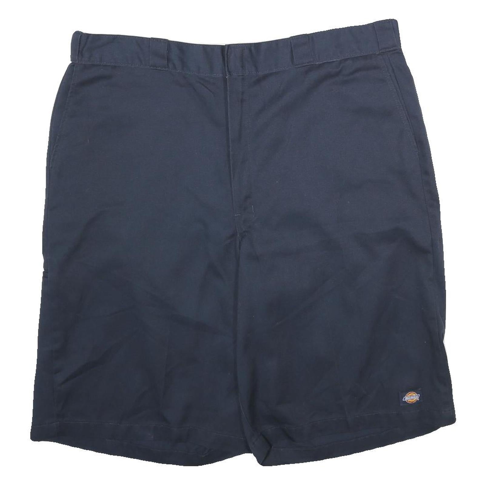 DICKIES Mens Shorts Navy Blue Casual Regular Fit 2XL W42 Workwear Polyester Refurbished - N/A refurbished available on Cerqular