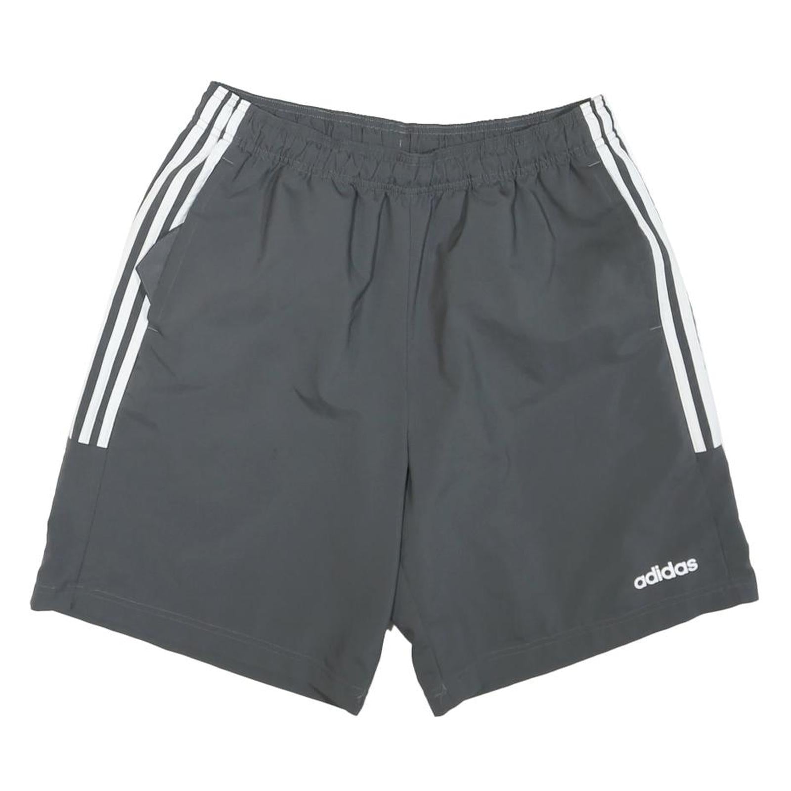 ADIDAS Mens Shorts Grey Casual L W30 Polyester Blend Elastic Waistband Refurbished - N/A refurbished available on Cerqular