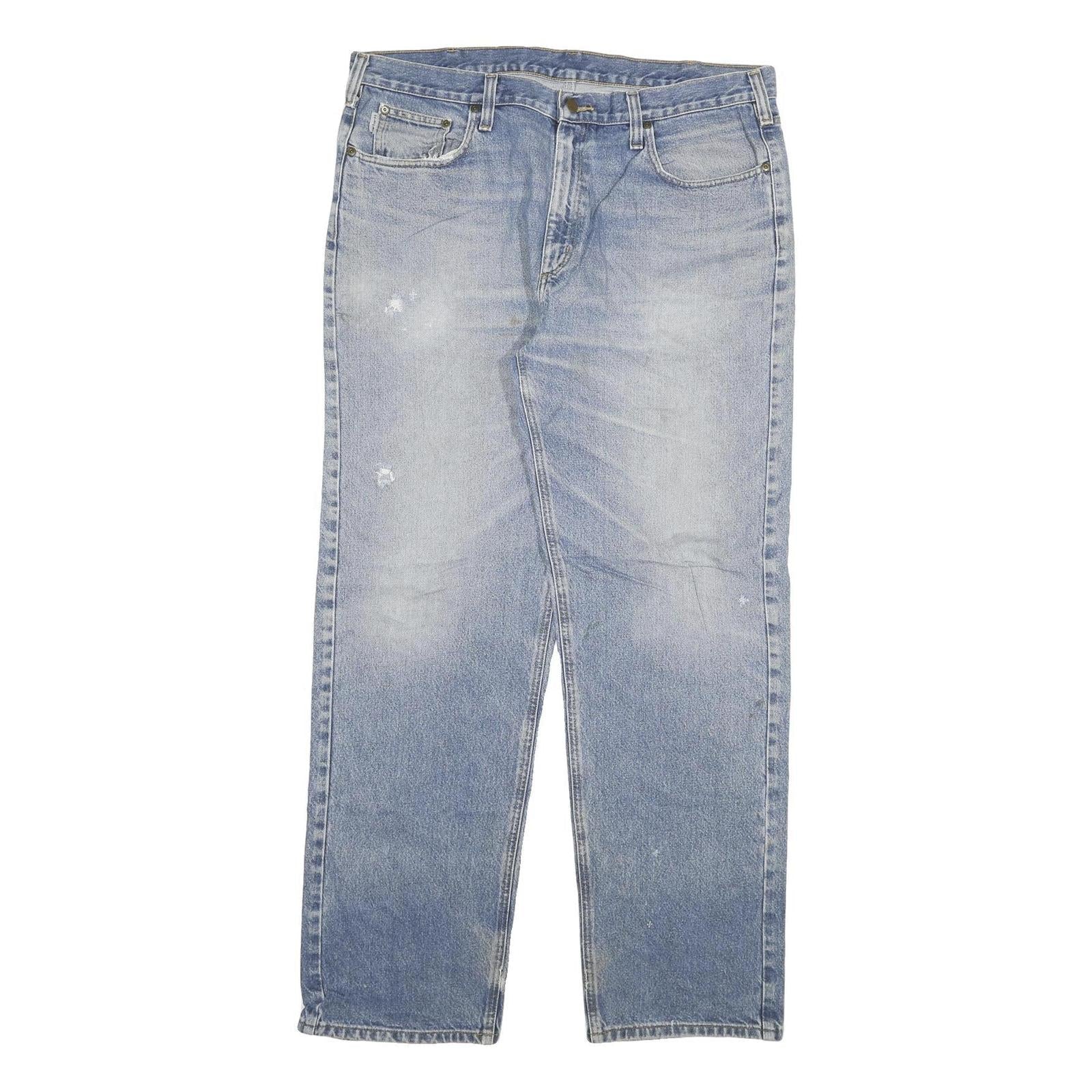 Buy CARHARTT Mens Relaxed Blue Denim Light Wash W40 L33 Casual Cotton Zip Jeans Refurbished - $49.39 CARHARTT Mens Relaxed Blue Denim Light Wash W40 L33 Casual Cotton Zip Jeans Refurbished - N/A refurbished available on Cerqular
