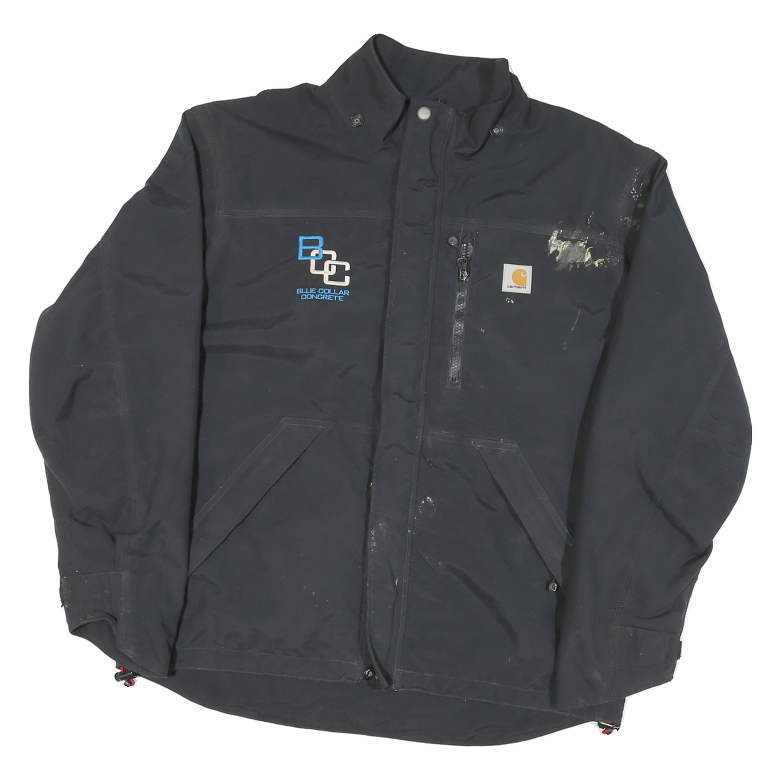 CARHARTT Mens Black Workwear Polyester Blend Jacket M Zip Storm Defender Durable Refurbished - N/A refurbished available on Cerqular