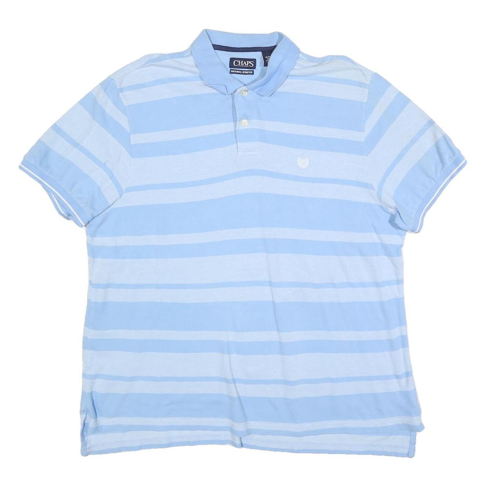 Buy CHAPS Mens Blue & White Striped Short Sleeve Polo Shirt XL Casual Cotton Blend Refurbished - $28.59 CHAPS Mens Blue & White Striped Short Sleeve Polo Shirt XL Casual Cotton Blend Refurbished - N/A refurbished available on Cerqular
