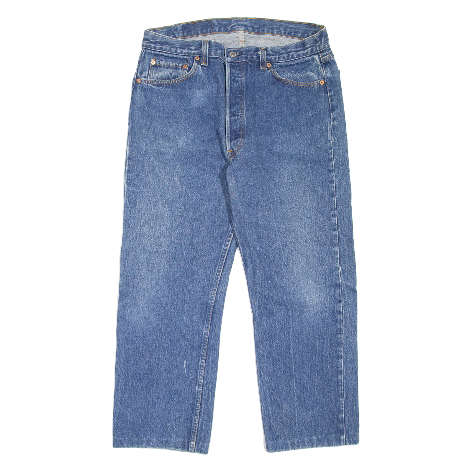 LEVI'S 501 MADE IN USA Jeans Mens Blue Straight 90s Stone Wash W33 L25 Refurbished - N/A refurbished available on Cerqular