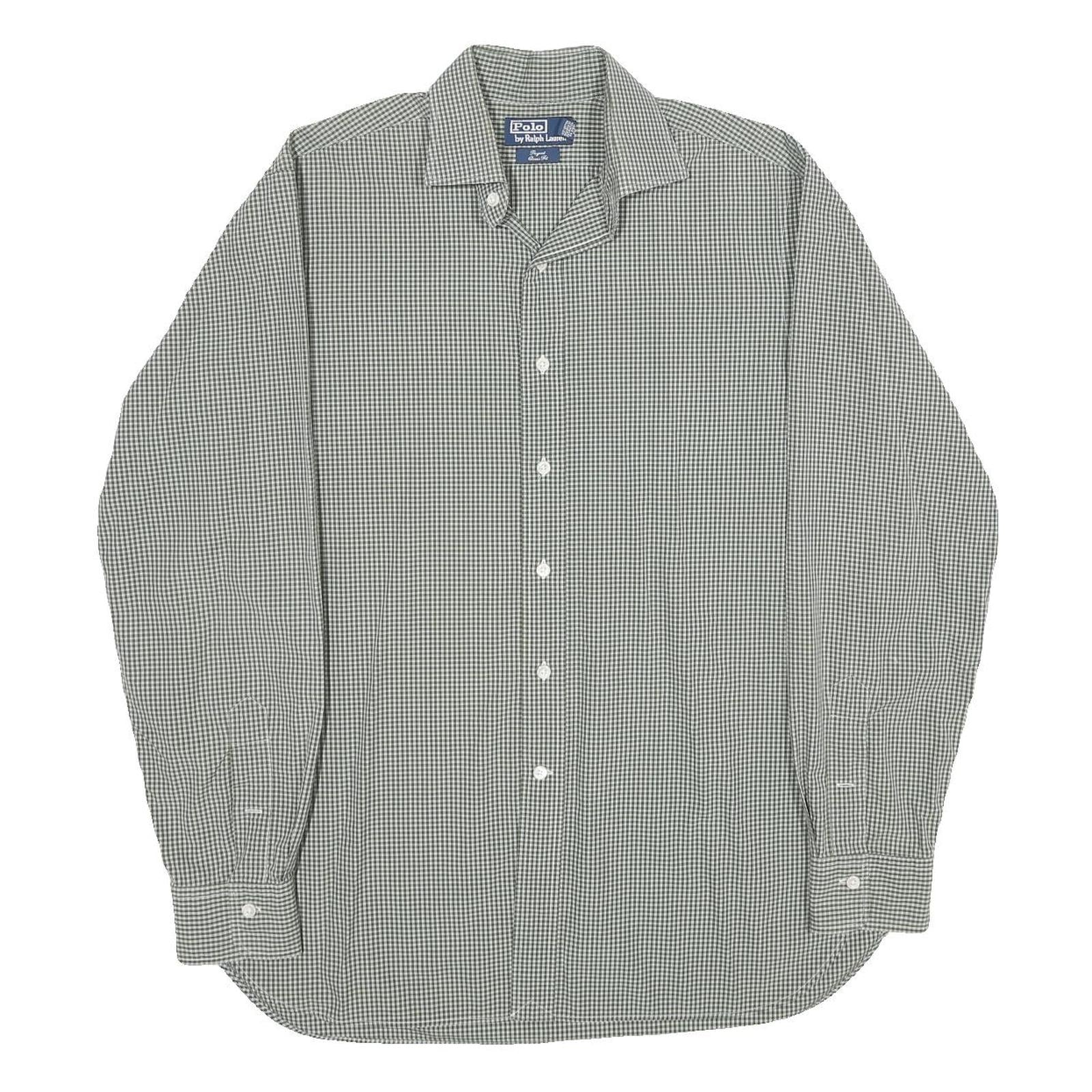 Buy POLO RALPH LAUREN Mens Green Check Shirt XL Casual Cotton Long Sleeve Button Refurbished - $38.99 POLO RALPH LAUREN Mens Green Check Shirt XL Casual Cotton Long Sleeve Button Refurbished - N/A refurbished available on Cerqular