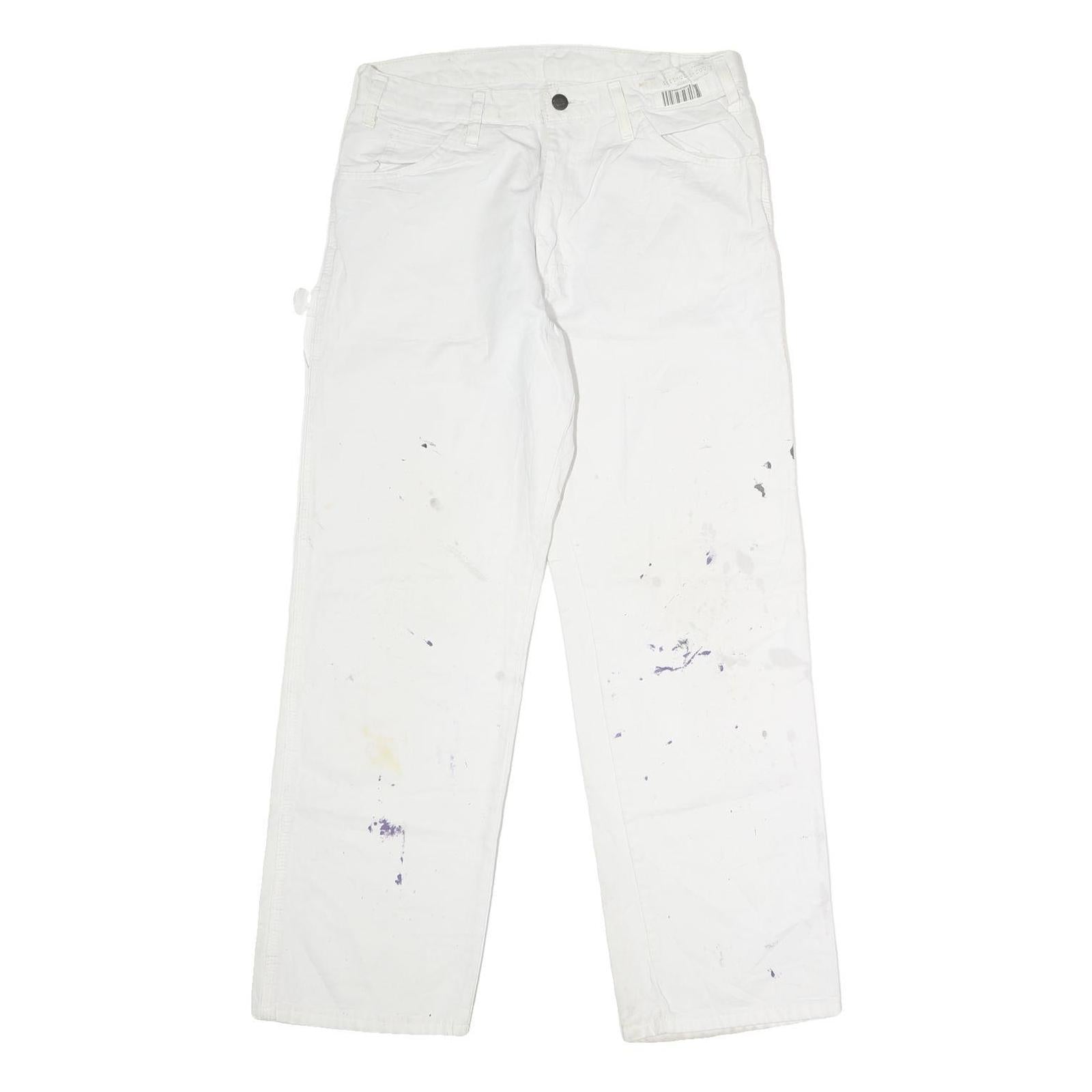 DICKIES Mens Jeans White Relaxed Straight Denim W32 L30 Workwear Clothes Refurbished - N/A refurbished available on Cerqular