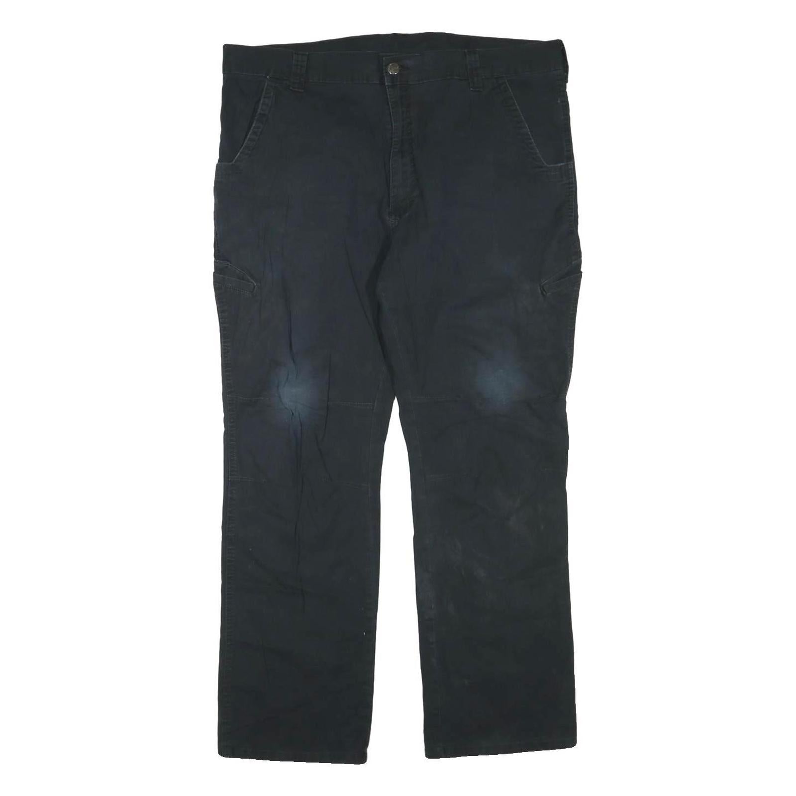 DICKIES Womens Regular Fit Black Cotton Blend Straight Leg Trousers W40 L30 Refurbished - N/A refurbished available on Cerqular