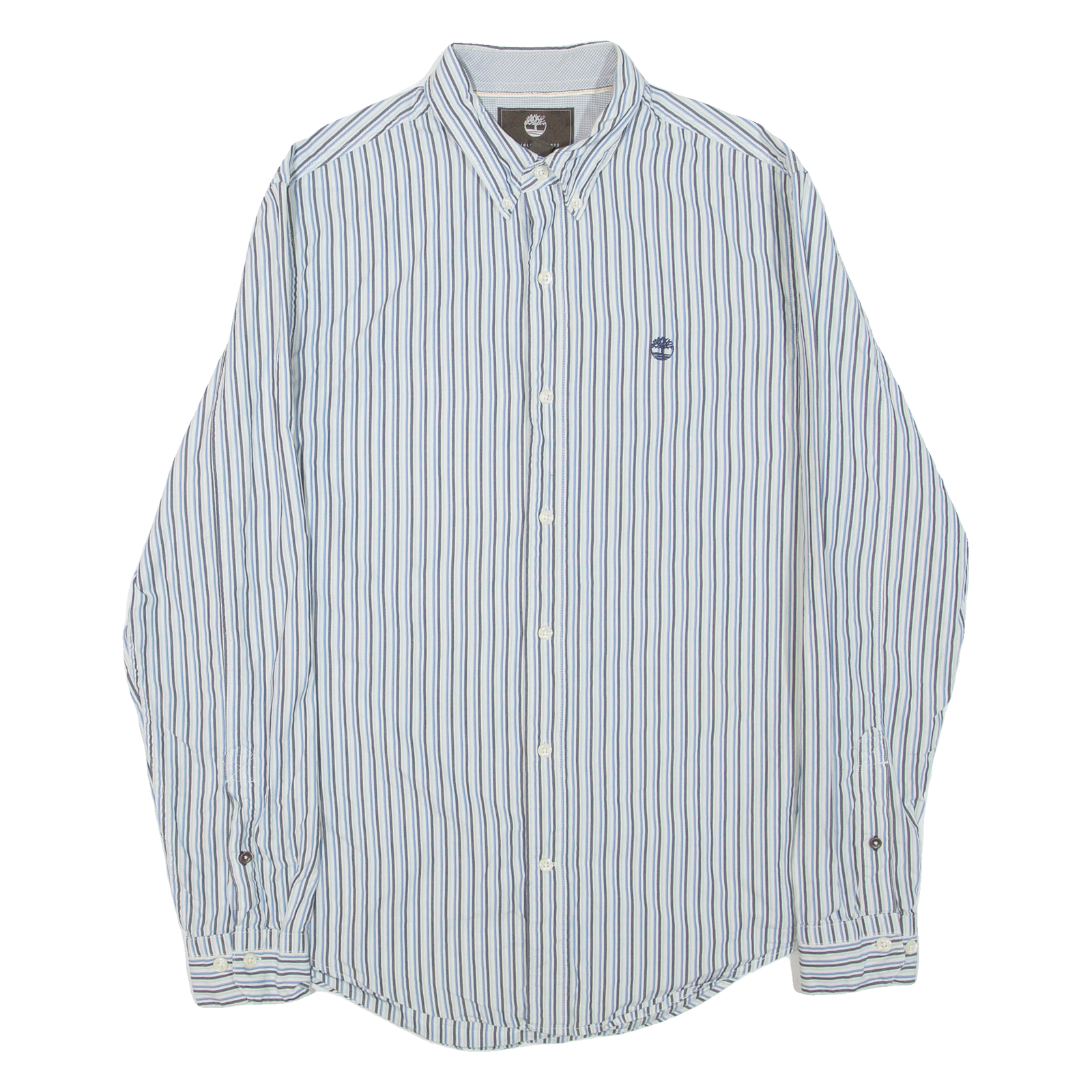 TIMBERLAND Mens Shirt Blue Striped Long Sleeve S Refurbished - N/A refurbished available on Cerqular