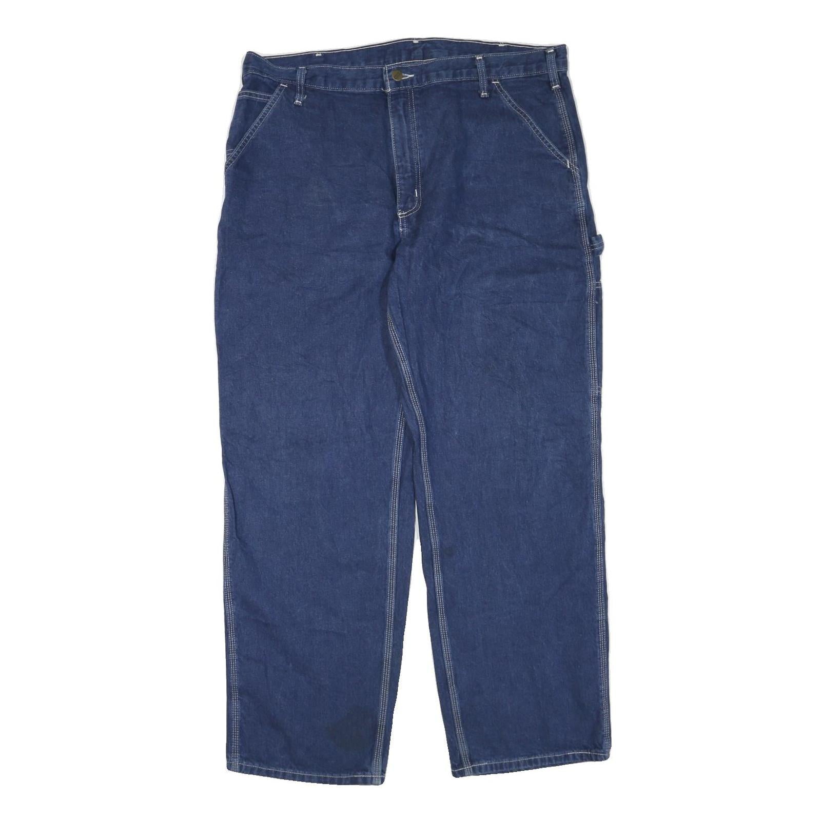 CARHARTT Mens Regular Fit Denim Blue Jeans W38 L31 Workwear Zip Closure Refurbished - N/A refurbished available on Cerqular