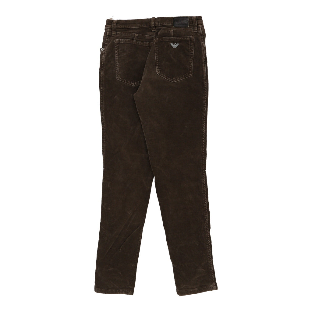 Armani Jeans Trousers - 24W UK 4 Brown Cotton Refurbished - Thrifted (note: this is a term often used to describe second- refurbished available on Cerqular