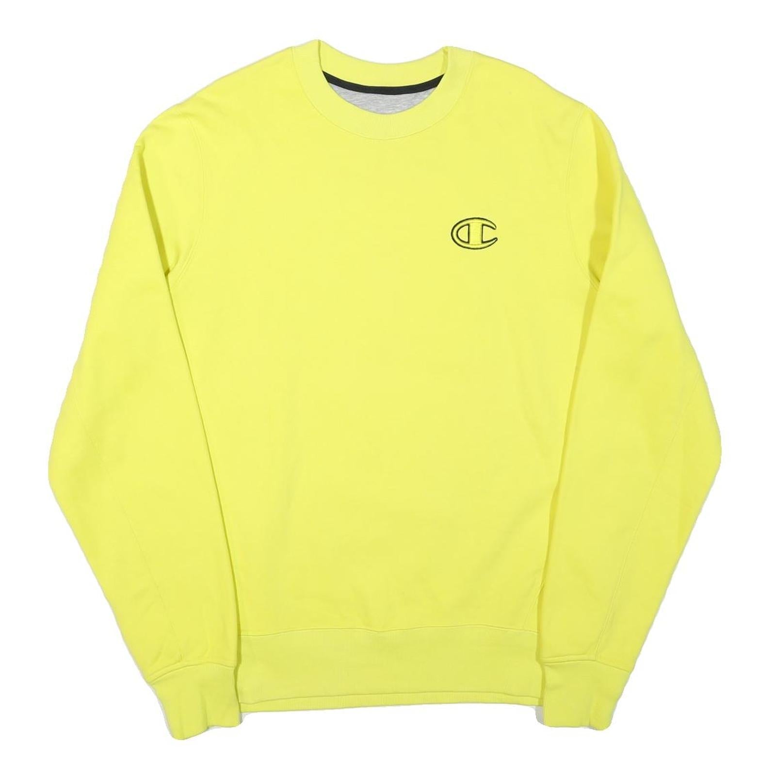 Buy CHAMPION Mens Yellow Crew Neck L Cotton Blend Logo Sweatshirt Refurbished - $33.79 CHAMPION Mens Yellow Crew Neck L Cotton Blend Logo Sweatshirt Refurbished - N/A refurbished available on Cerqular