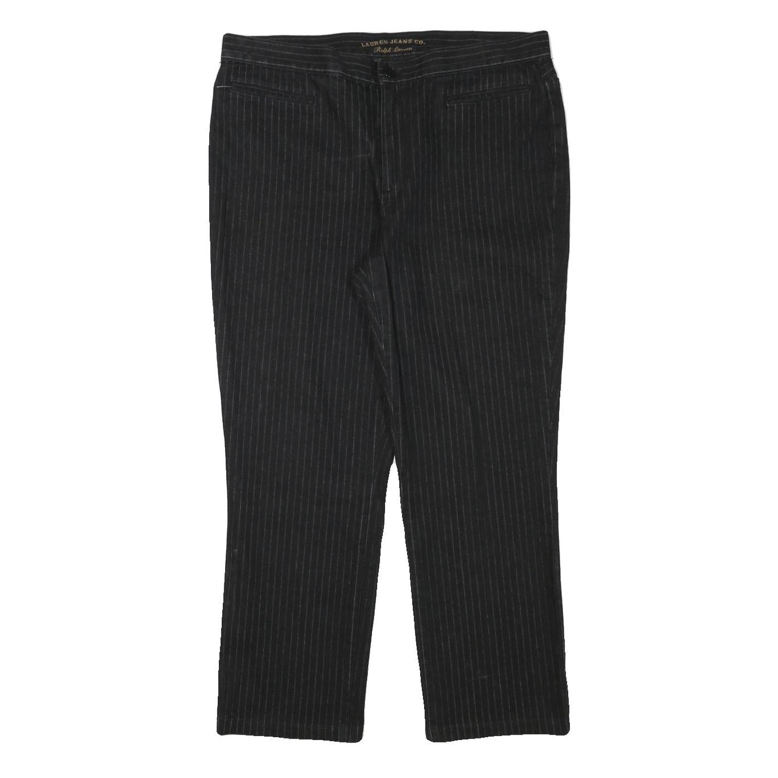 RALPH LAUREN POLO JEANS COMPANY Womens Cotton Blend Black Regular Straight Refurbished - N/A refurbished available on Cerqular